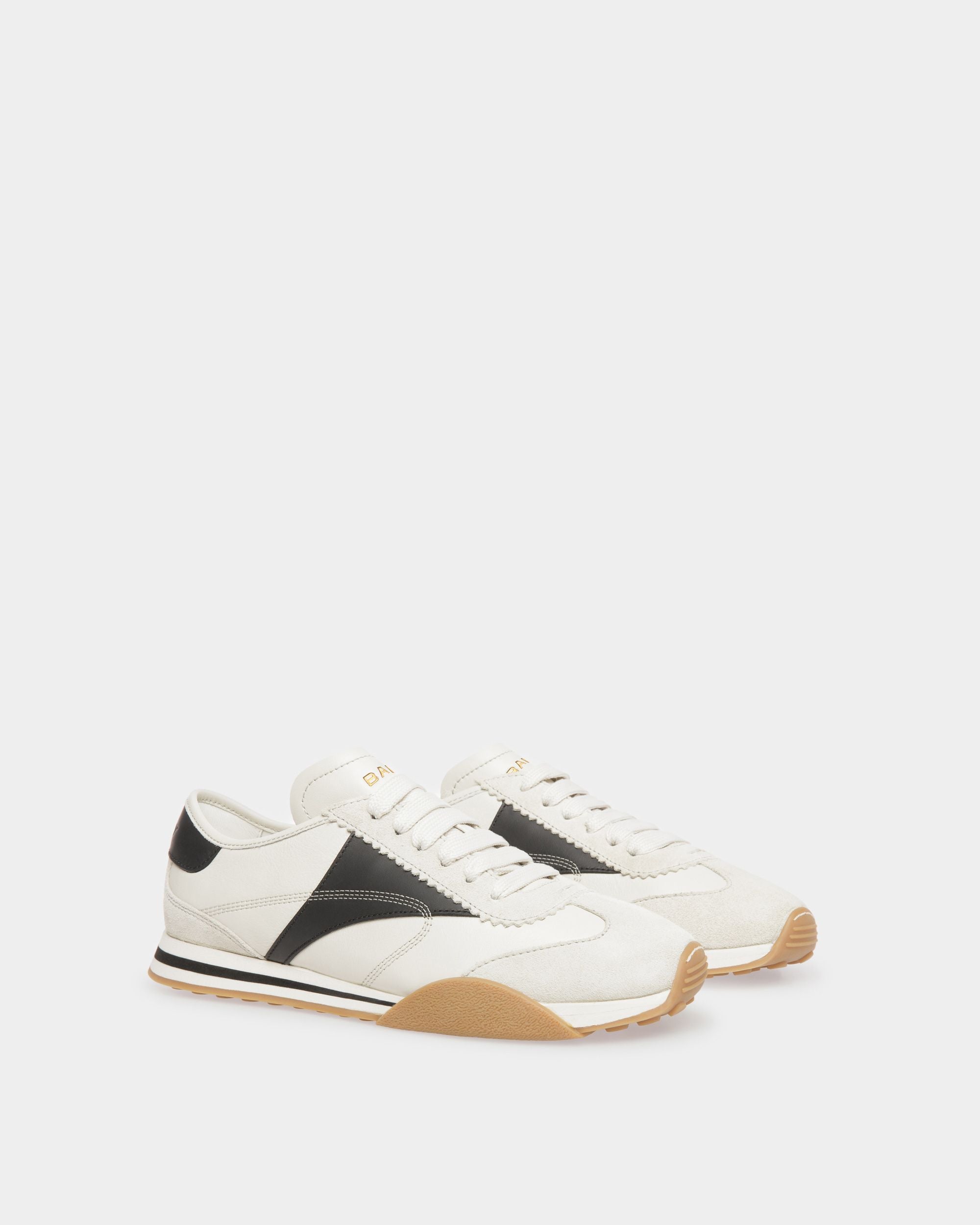 Bally Global - Sussex Sneakers In Black And Dusty White Leather - Black