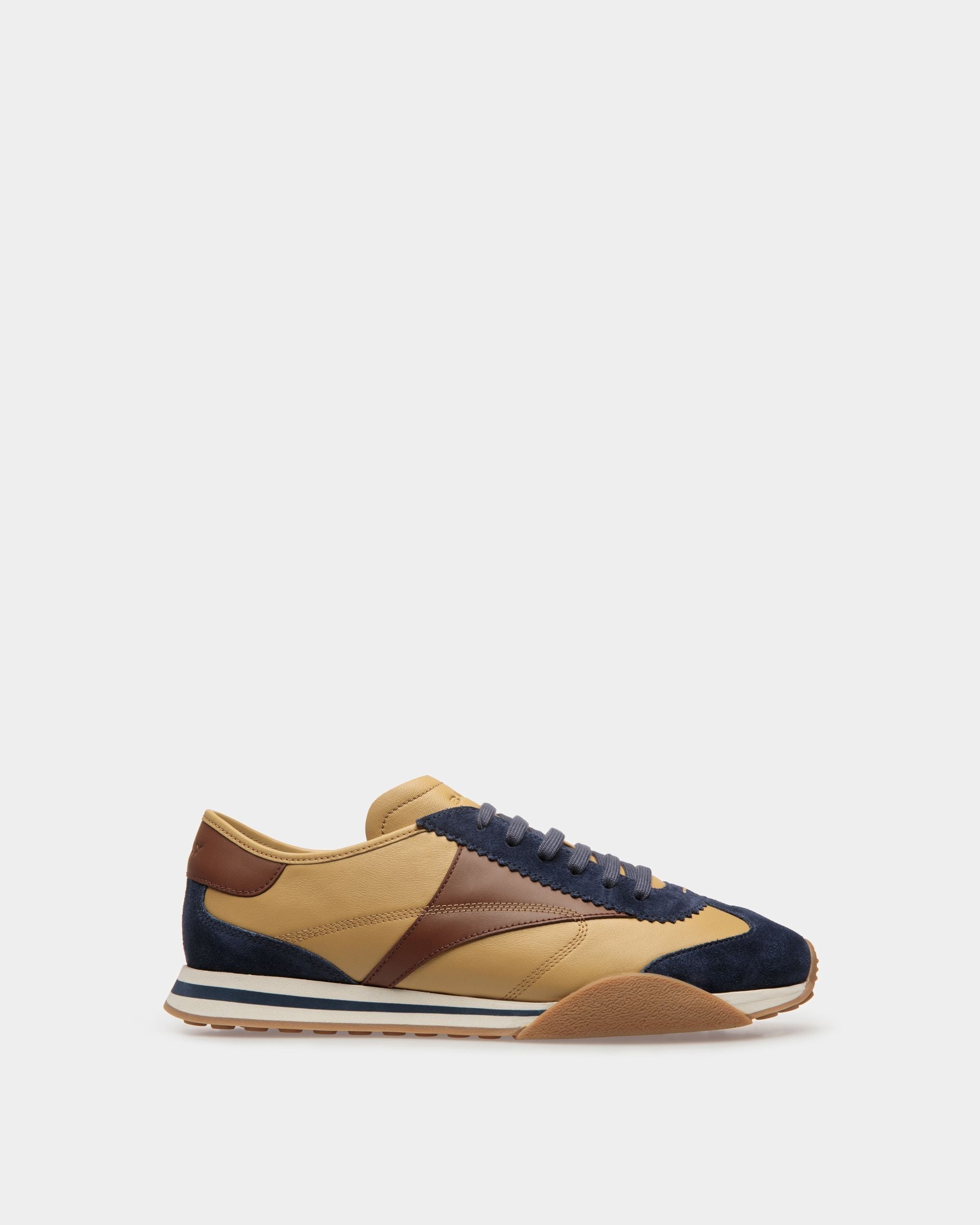 Bally Global - Sussex Sneakers In Marine And Brown Leather - Blue