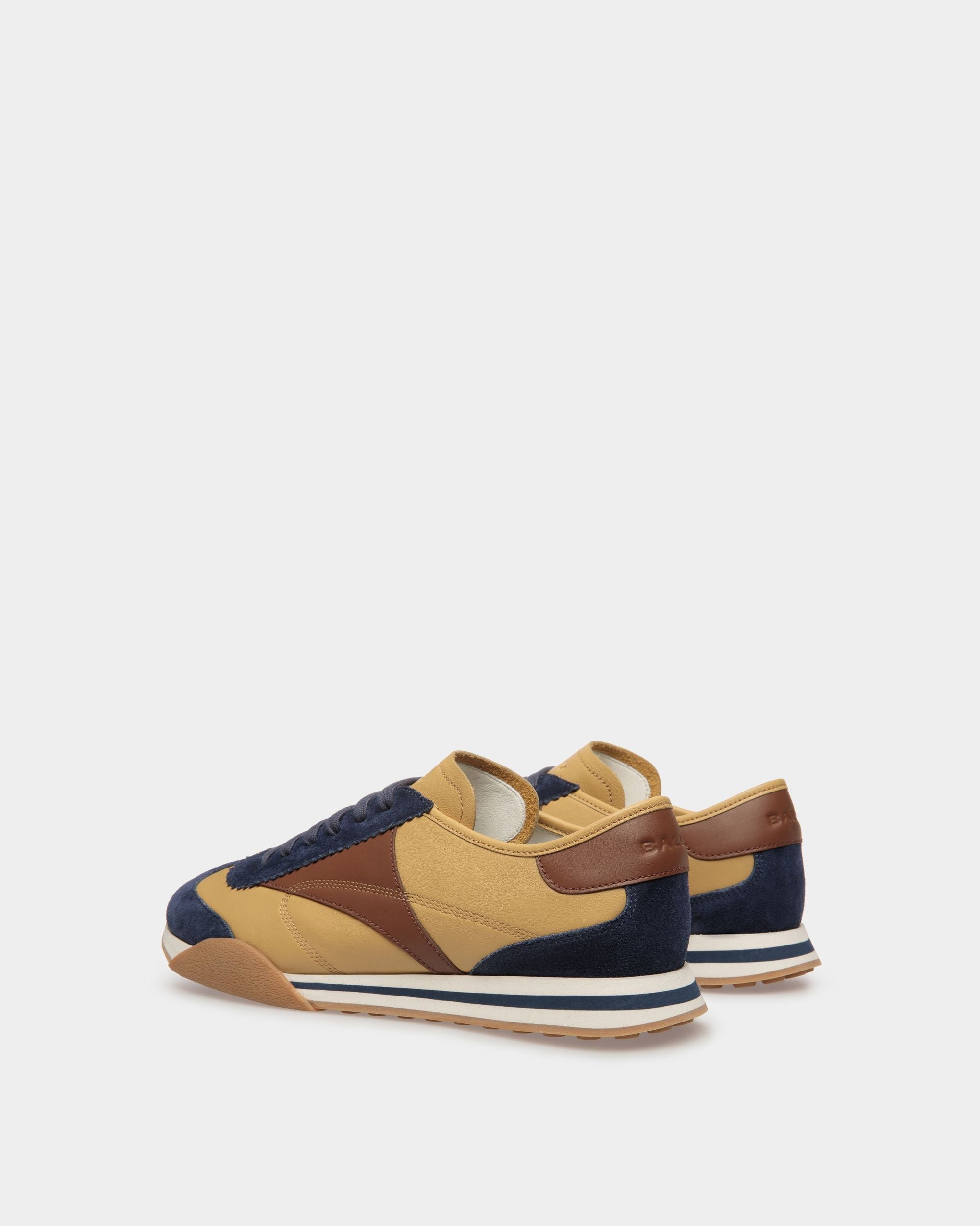 Bally Global - Sussex Sneakers In Marine And Brown Leather - Blue