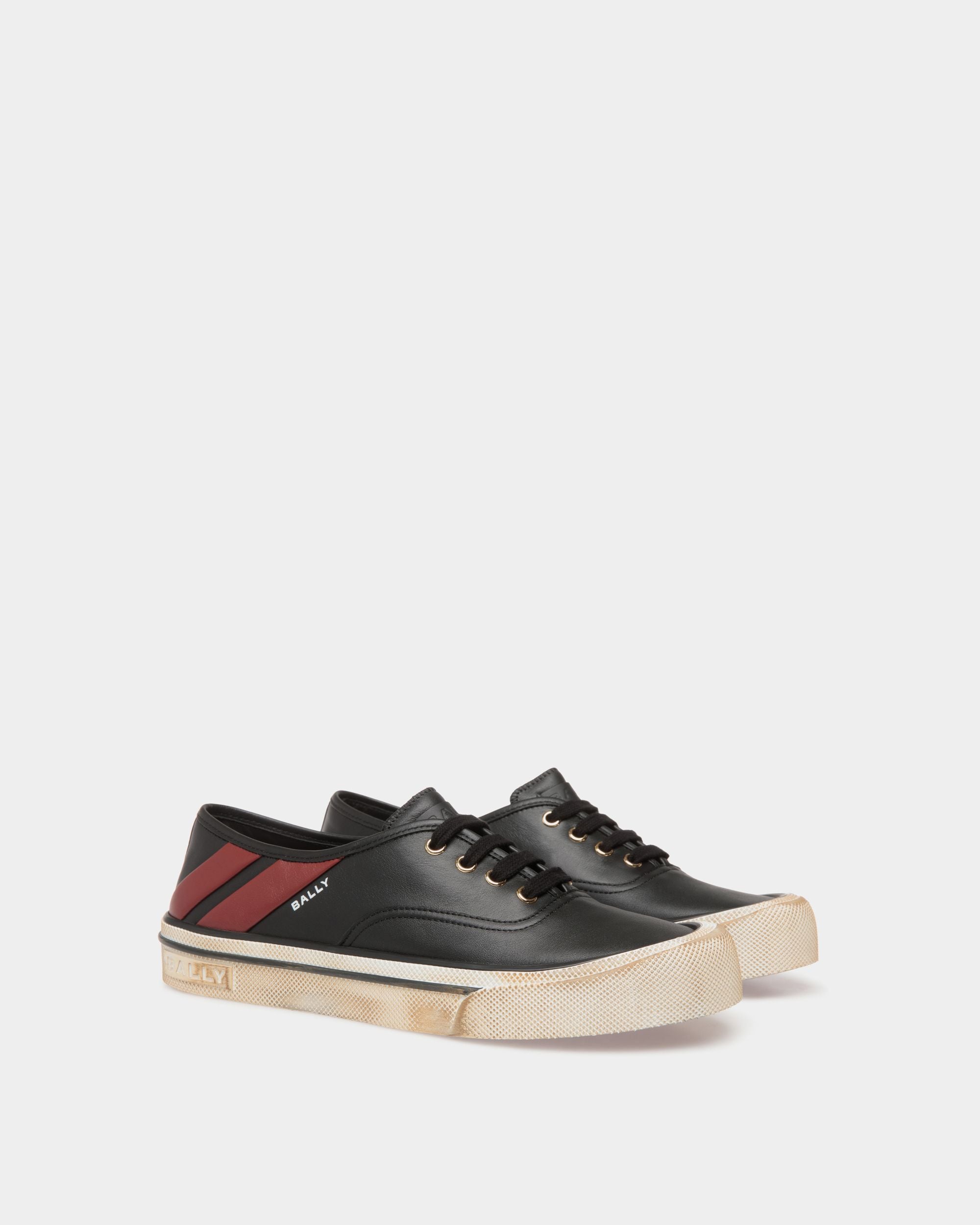 Bally Global - Santa Ana Sneaker In Black Leather - Black