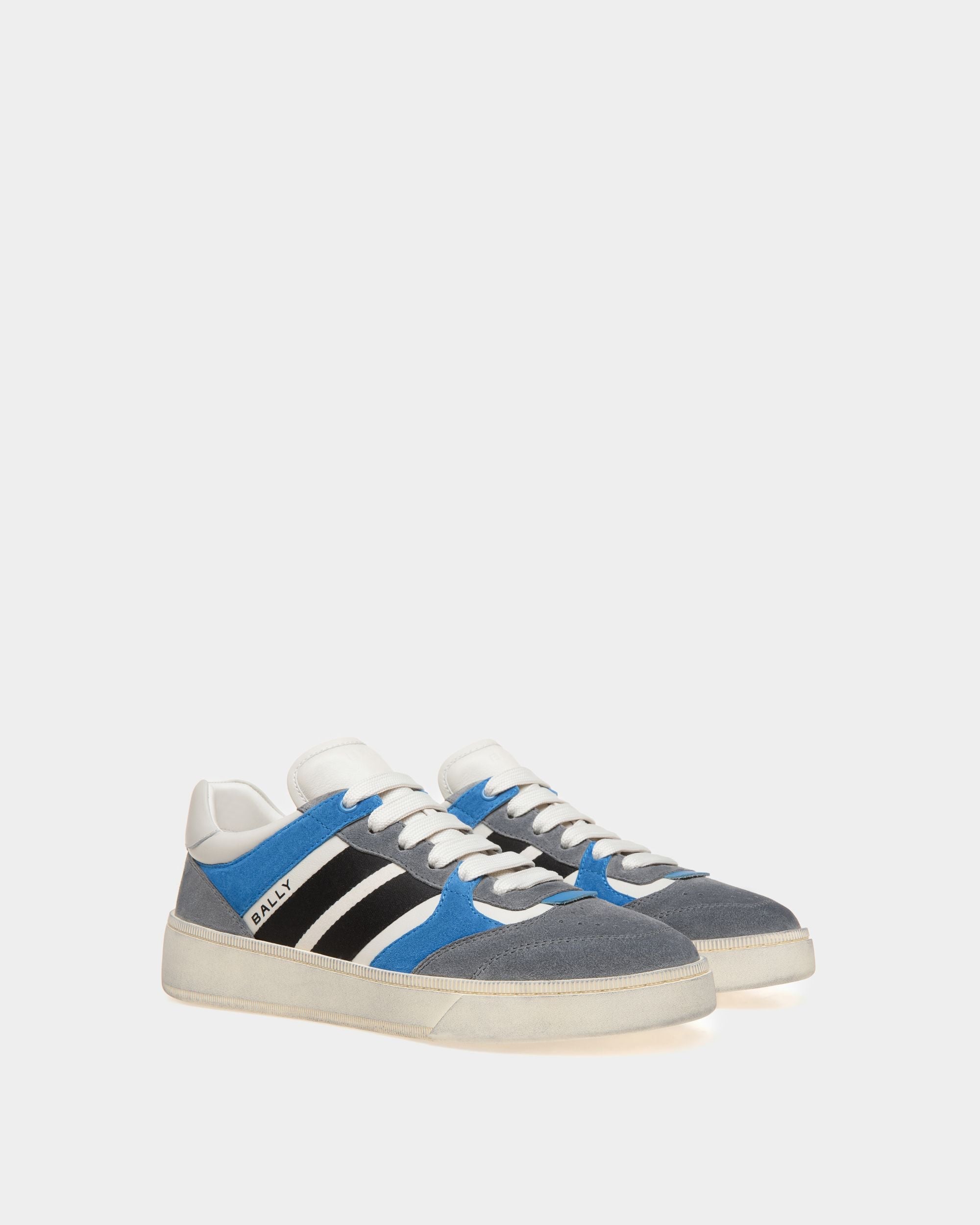 Bally Global - Sneaker Raise En Daim - Multicolore