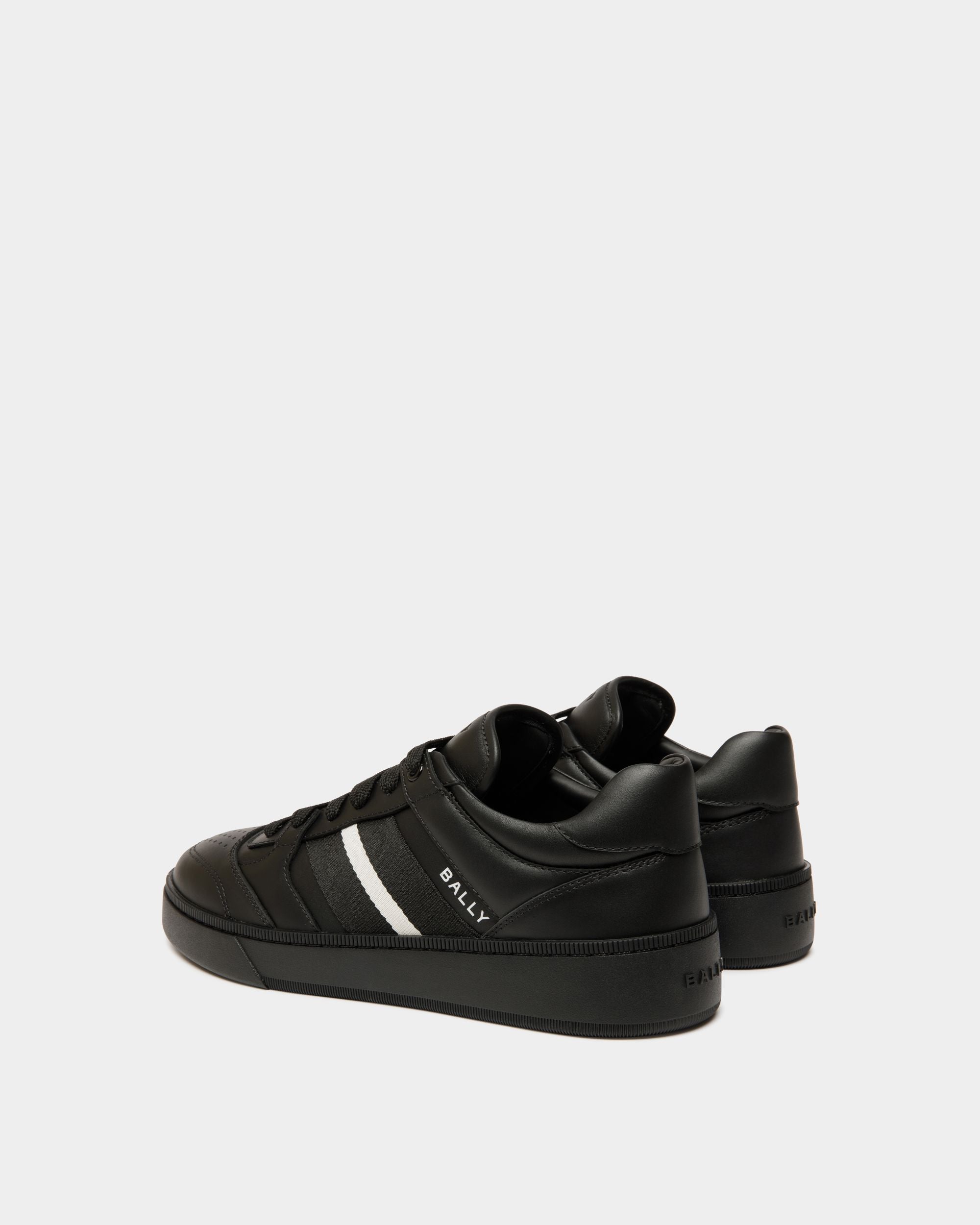 Bally Global - Sneaker Raise En Cuir Noir - Noir