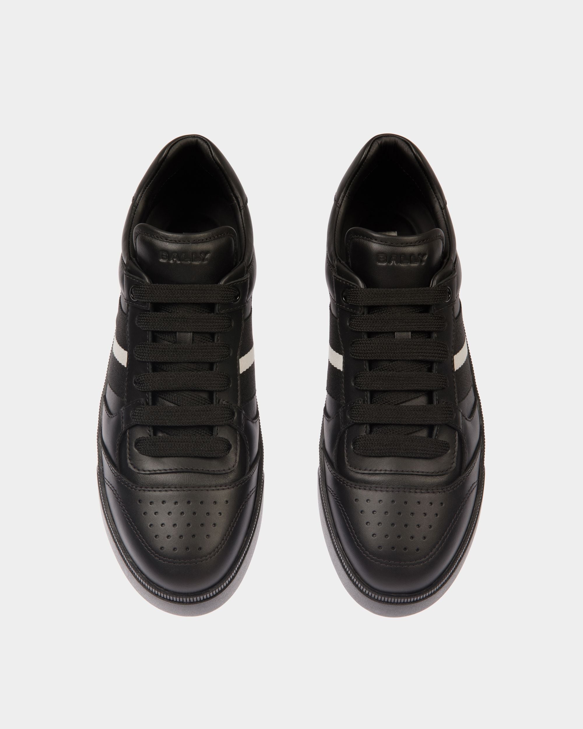 Bally Global - Sneaker Raise En Cuir Noir - Noir