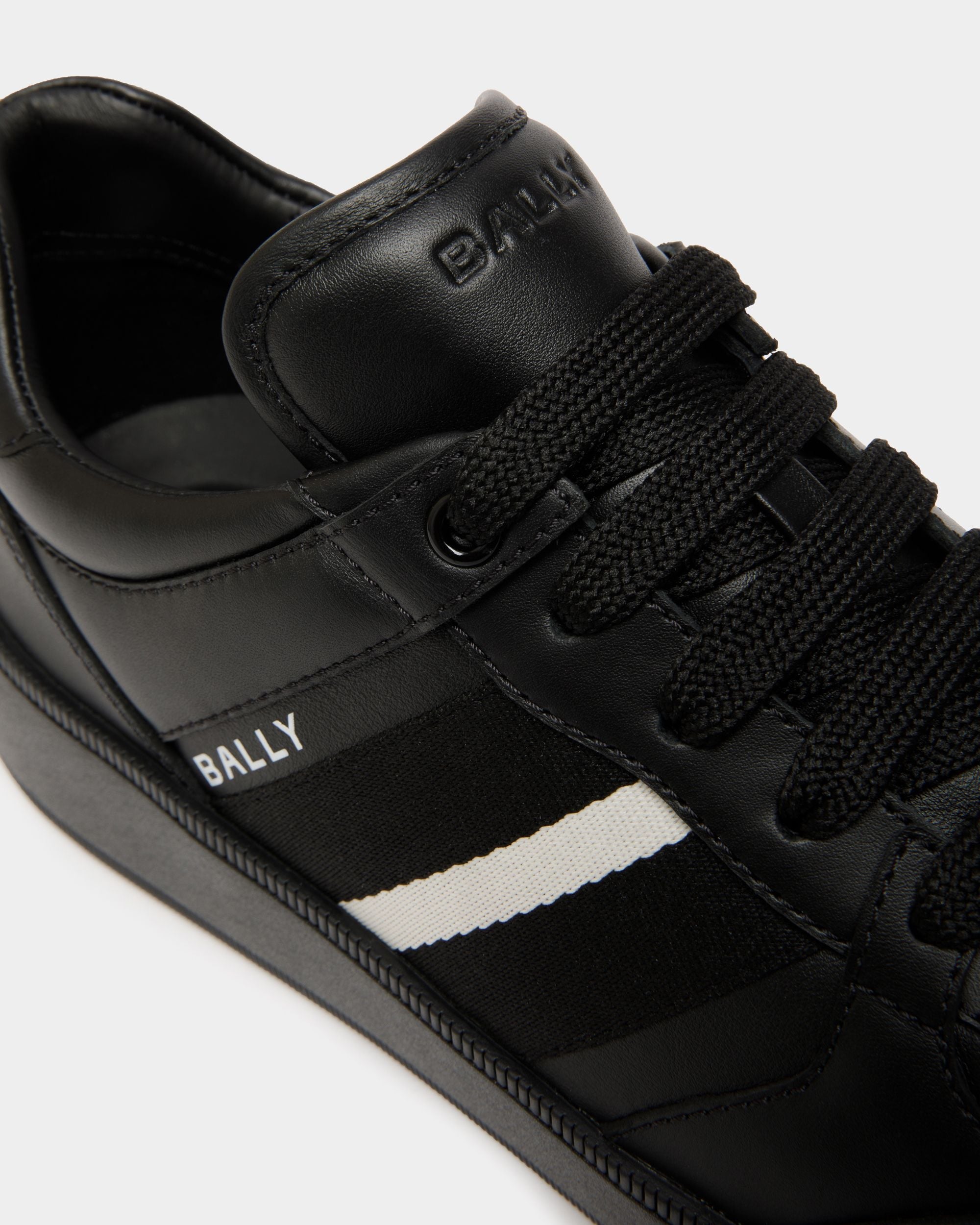 Bally Global - Sneaker Raise En Cuir Noir - Noir