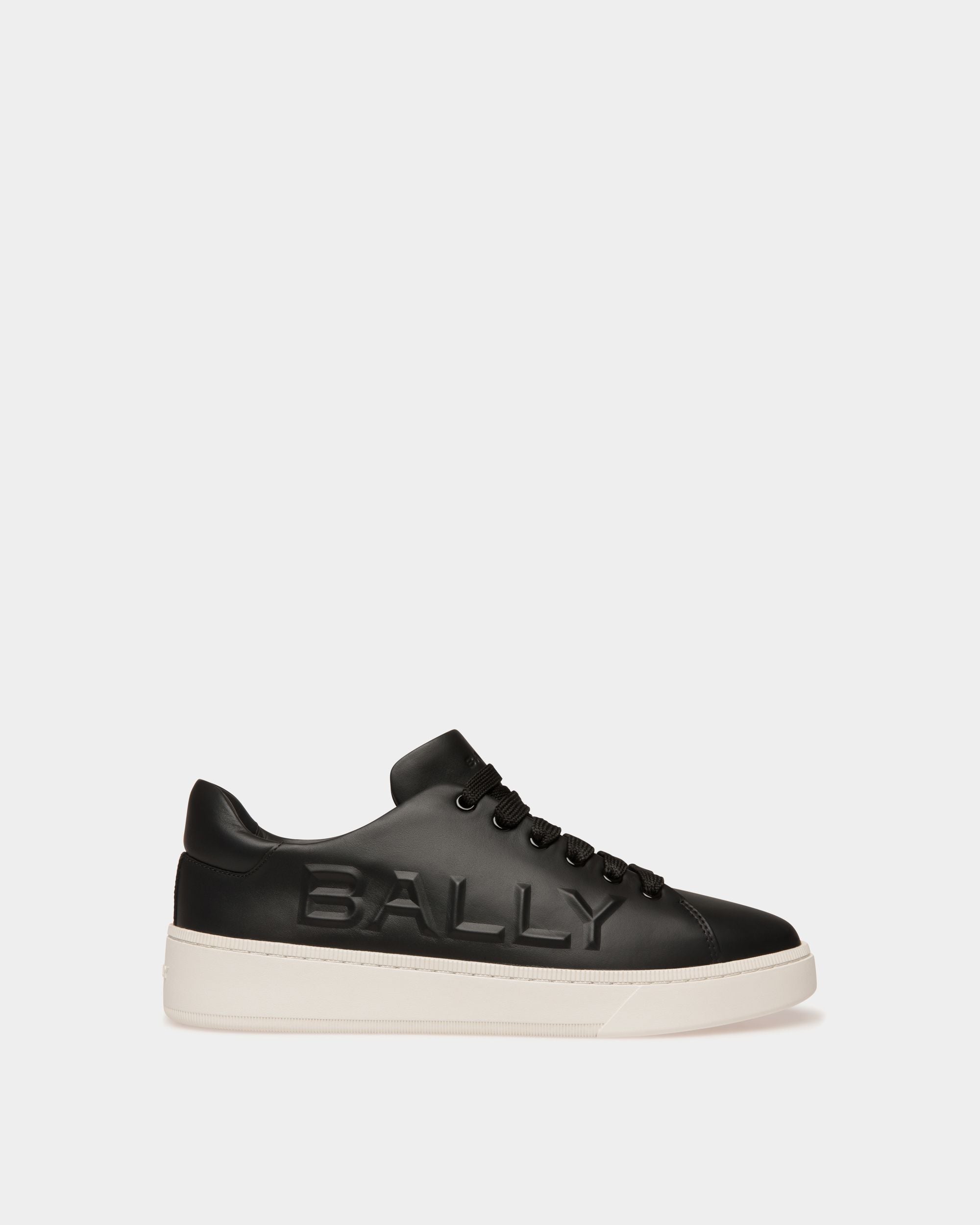 Bally Global - Sneaker Raise En Cuir Noir - Noir