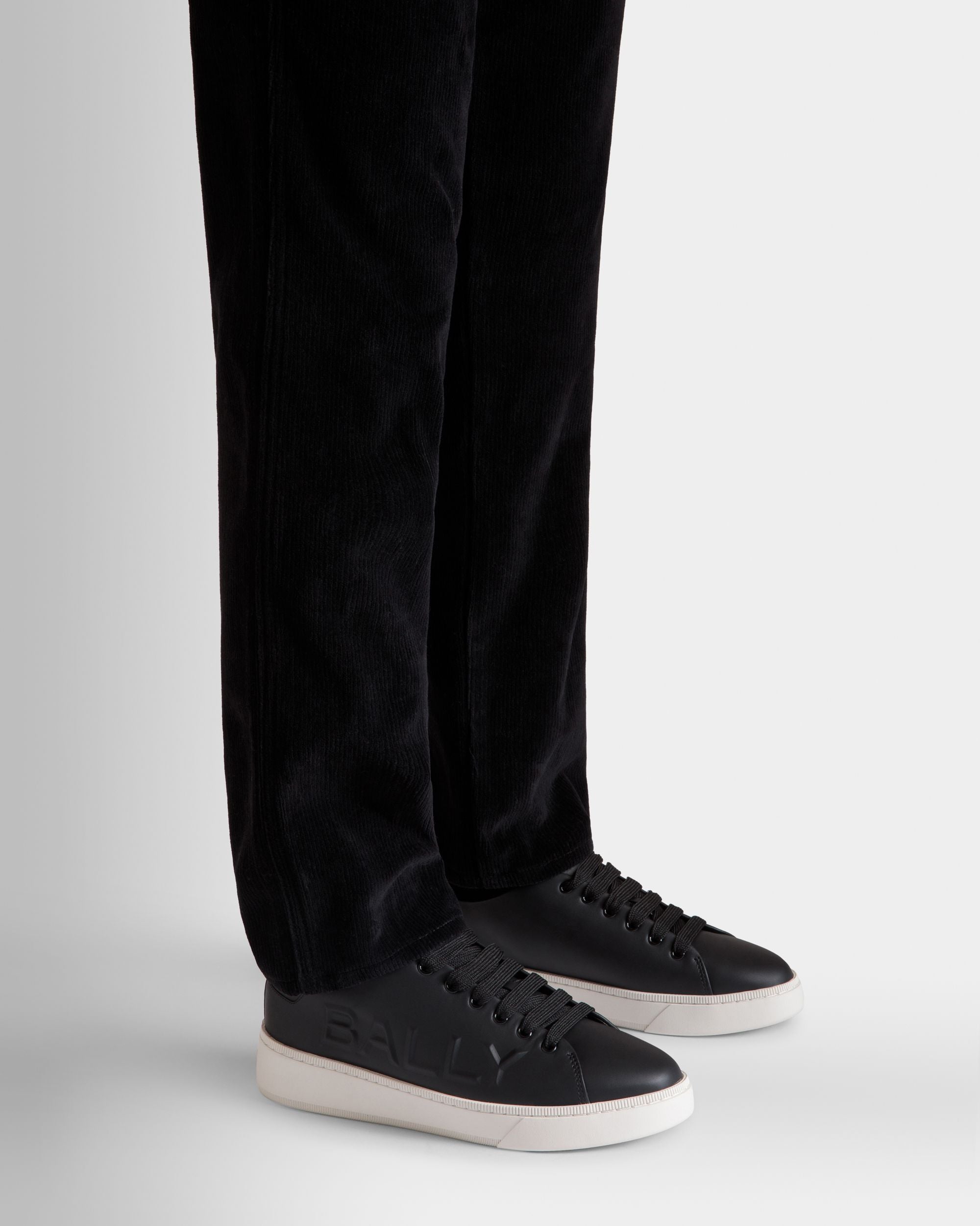 Bally Global - Sneaker Raise En Cuir Noir - Noir