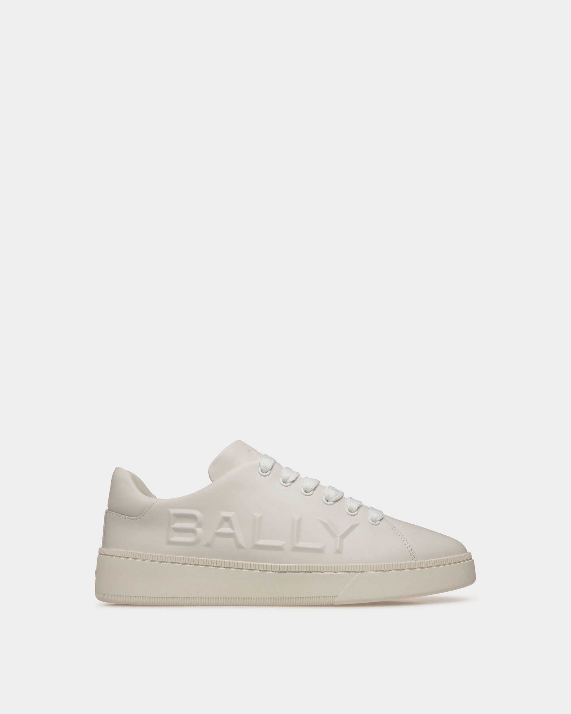 Bally Global - Sneaker Raise En Cuir Blanc - Blanc