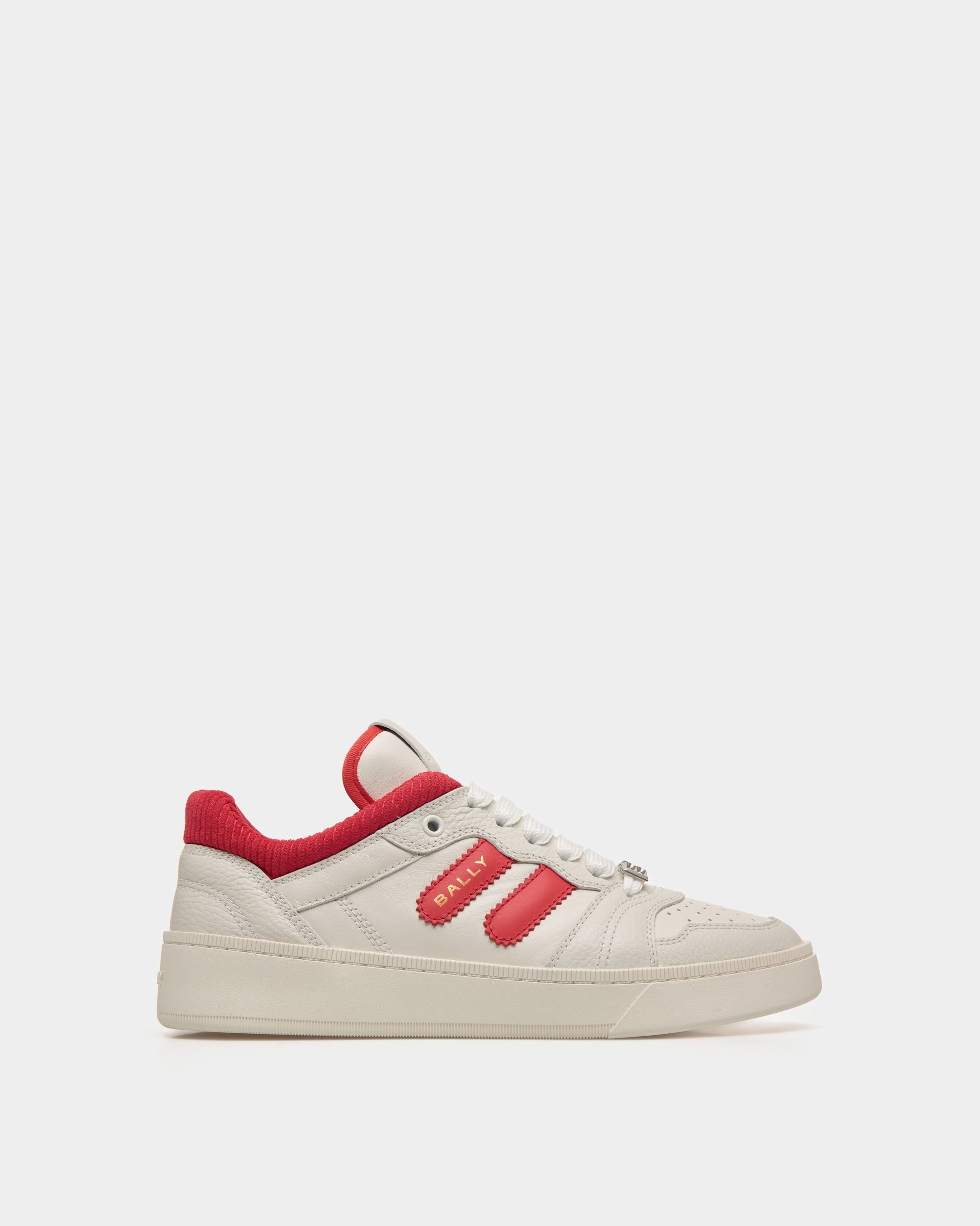 Bally Global - Sneaker Raise En Cuir Blanc - Blanc