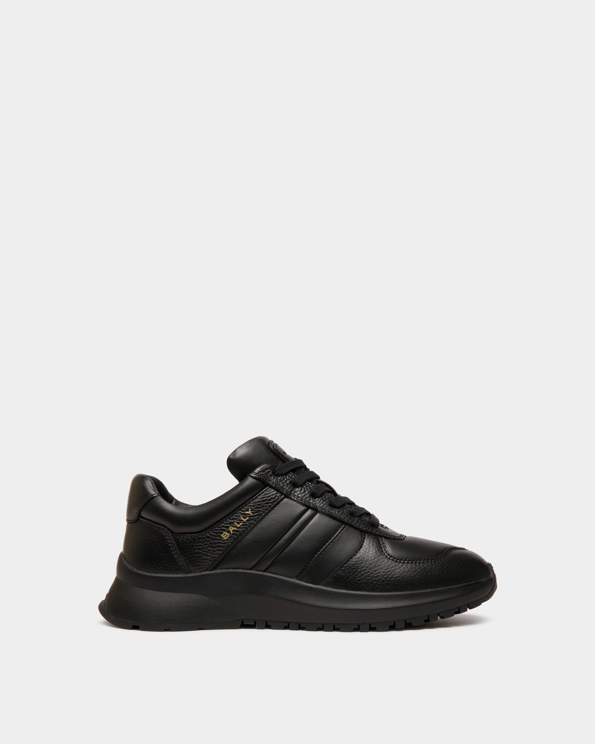 Bally Global - Sneaker Outline En Cuir Noir - Noir