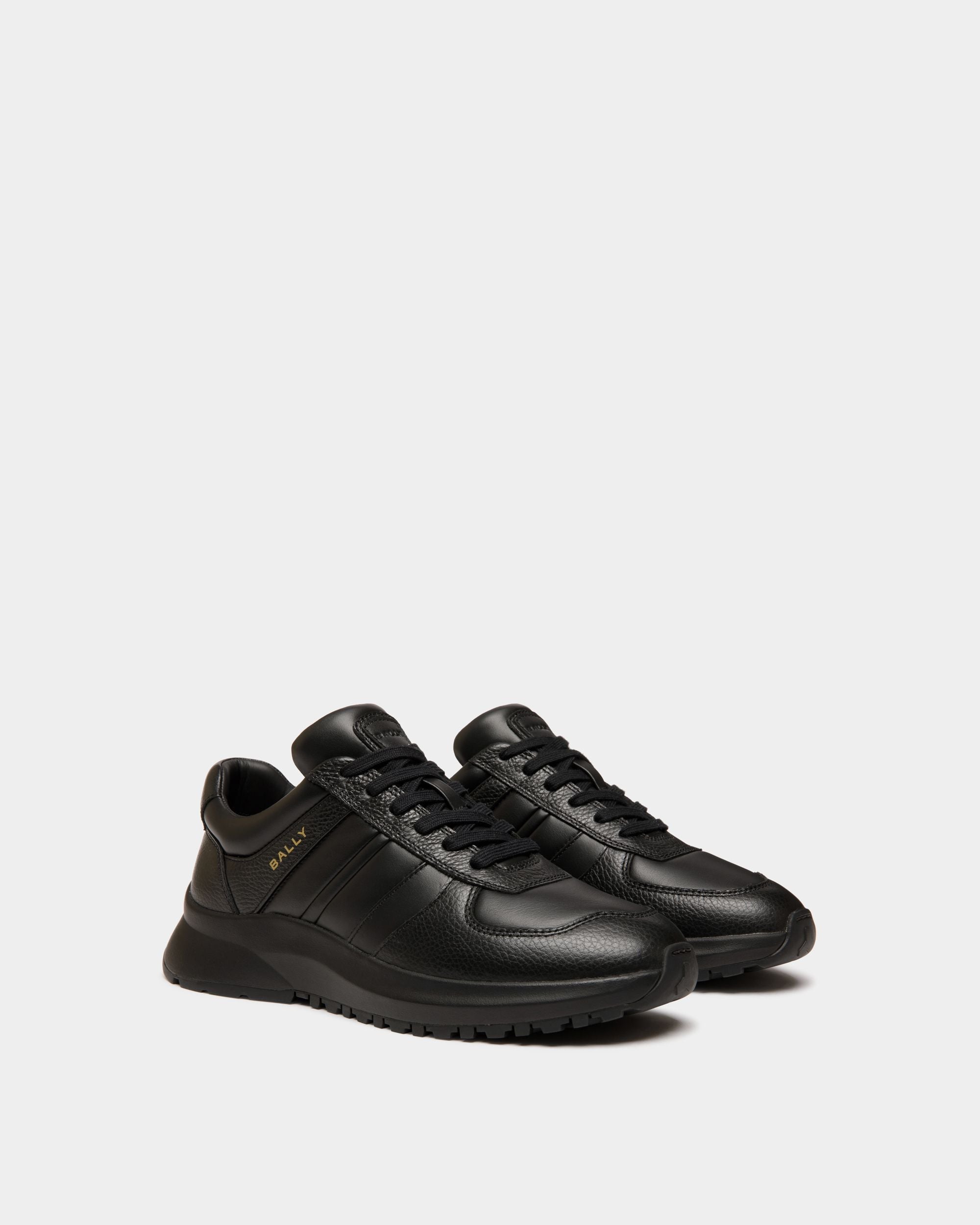 Bally Global - Sneaker Outline En Cuir Noir - Noir