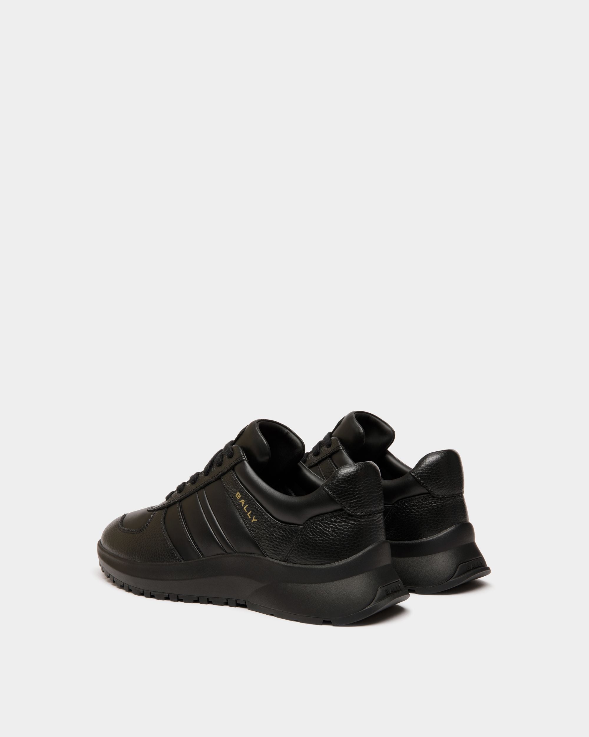 Bally Global - Sneaker Outline En Cuir Noir - Noir