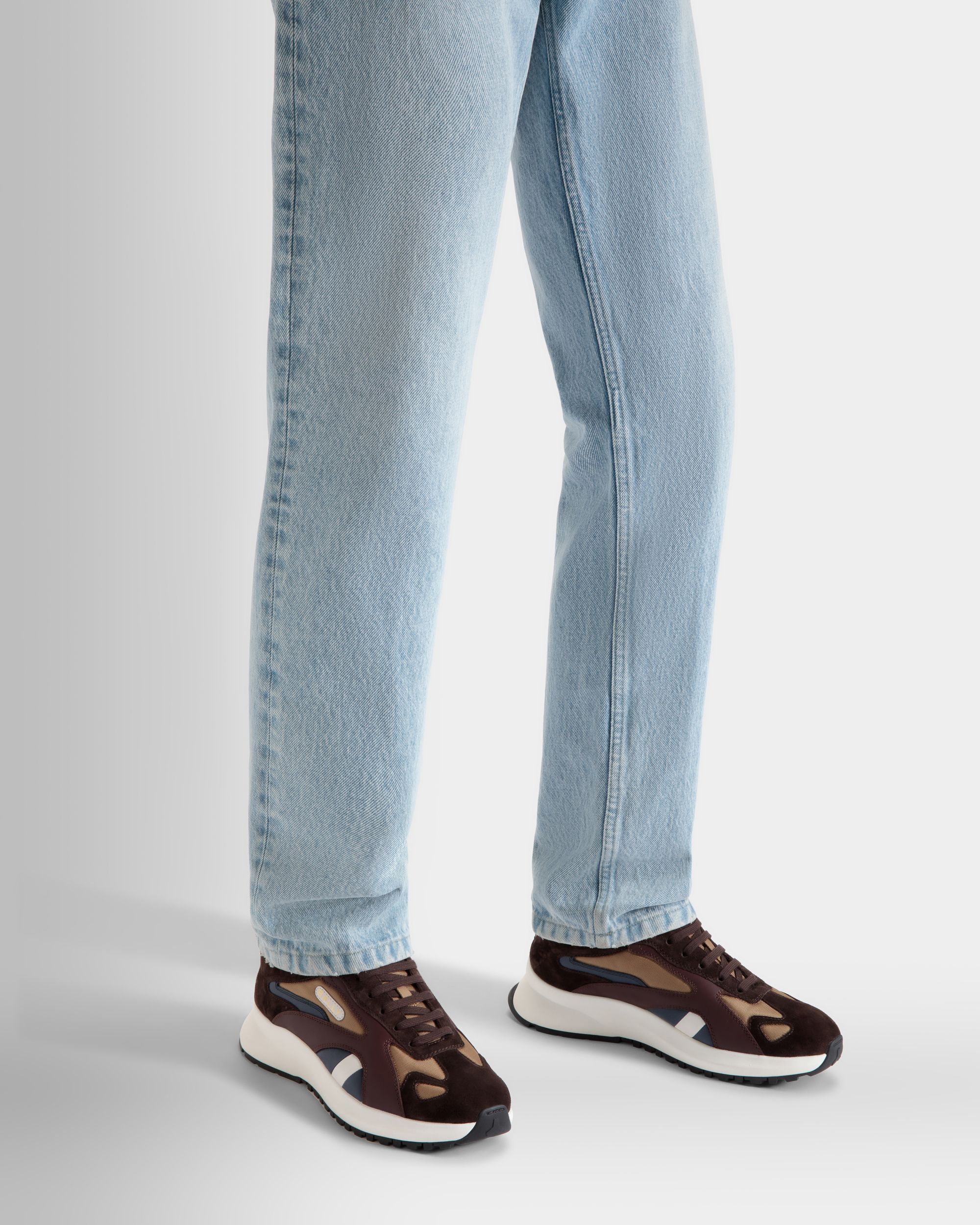Bally Global - Outline Sneaker in Nylon and Leather - Multicolor