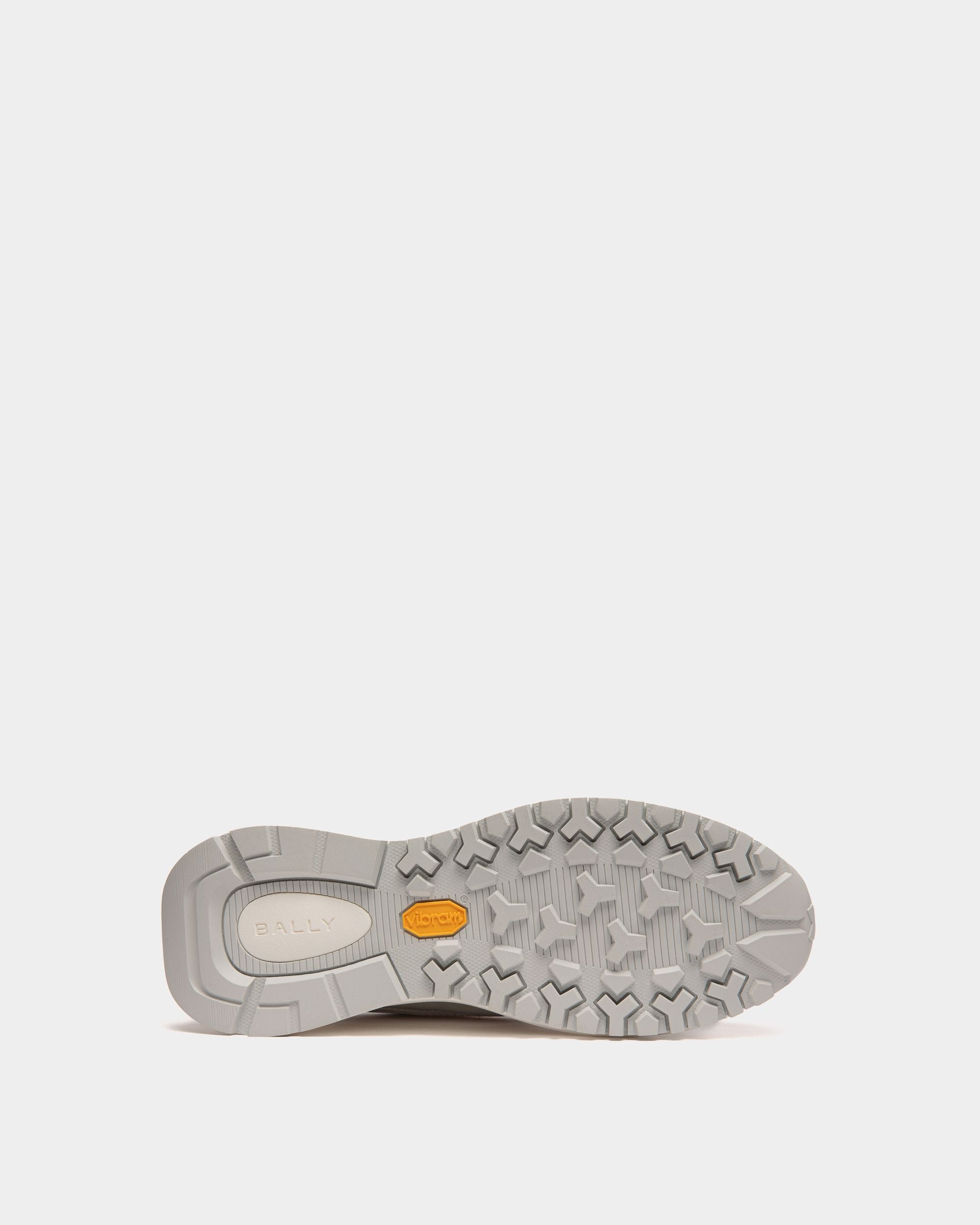 Bally Global - Outline Sneaker In White and Silver Leather - Silver