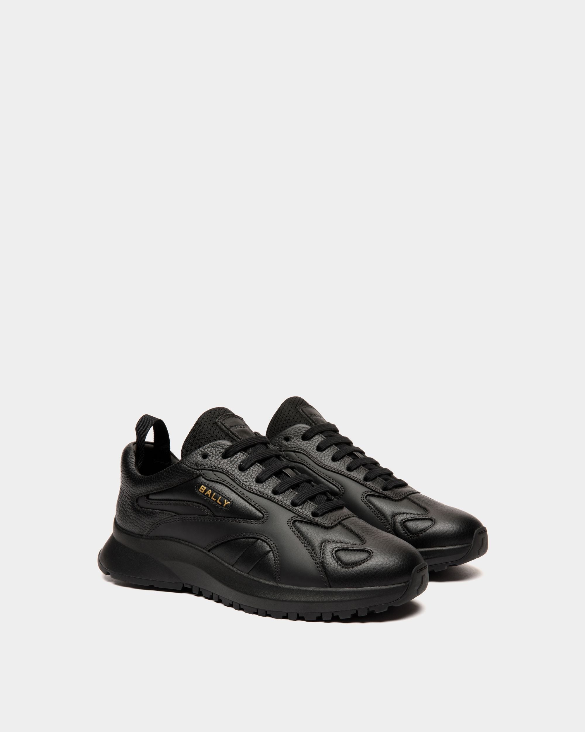 Bally Global - Sneaker Outline En Cuir Noir - Noir