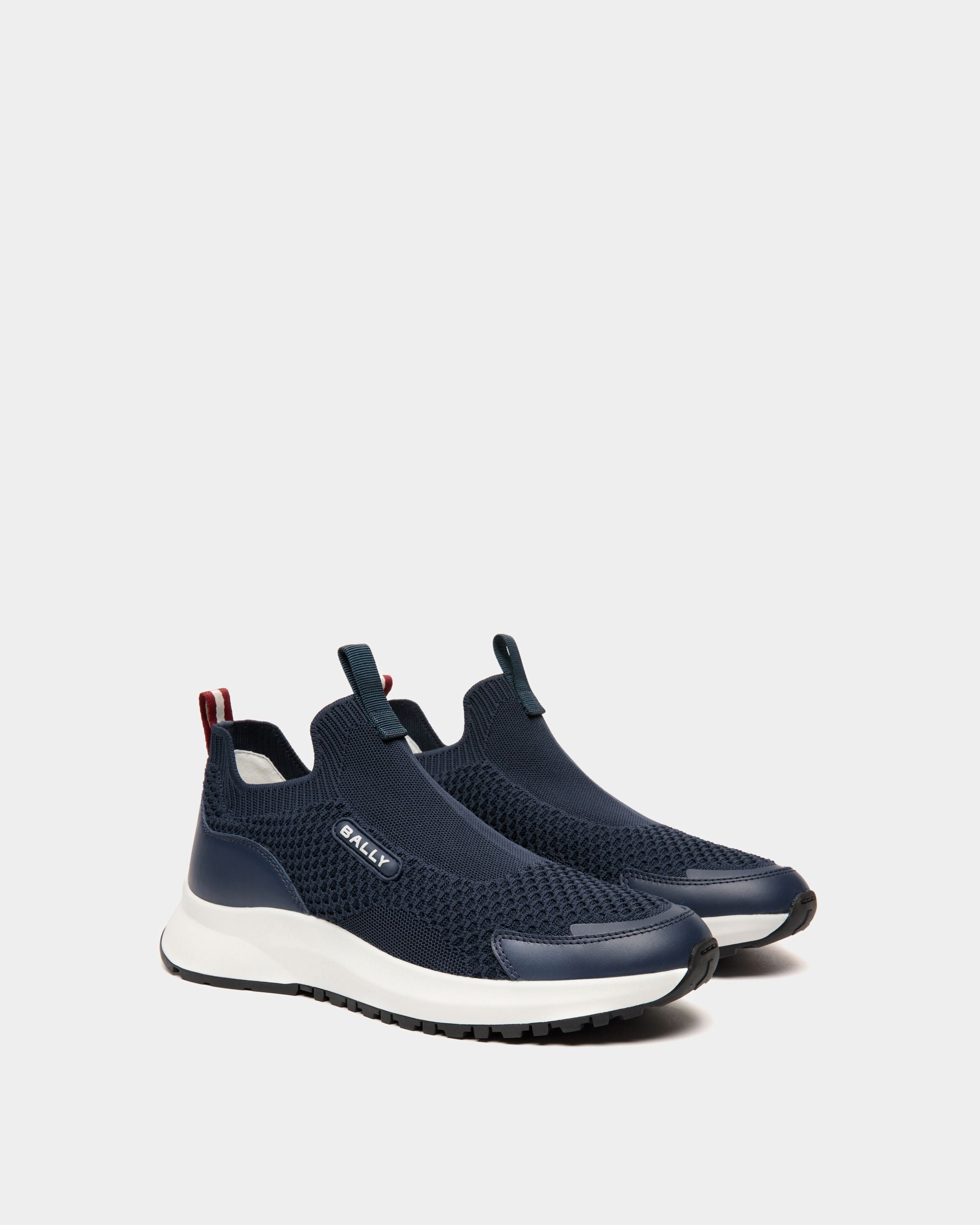 Bally Global - Outline Sneaker in Knit Fabric - Blue