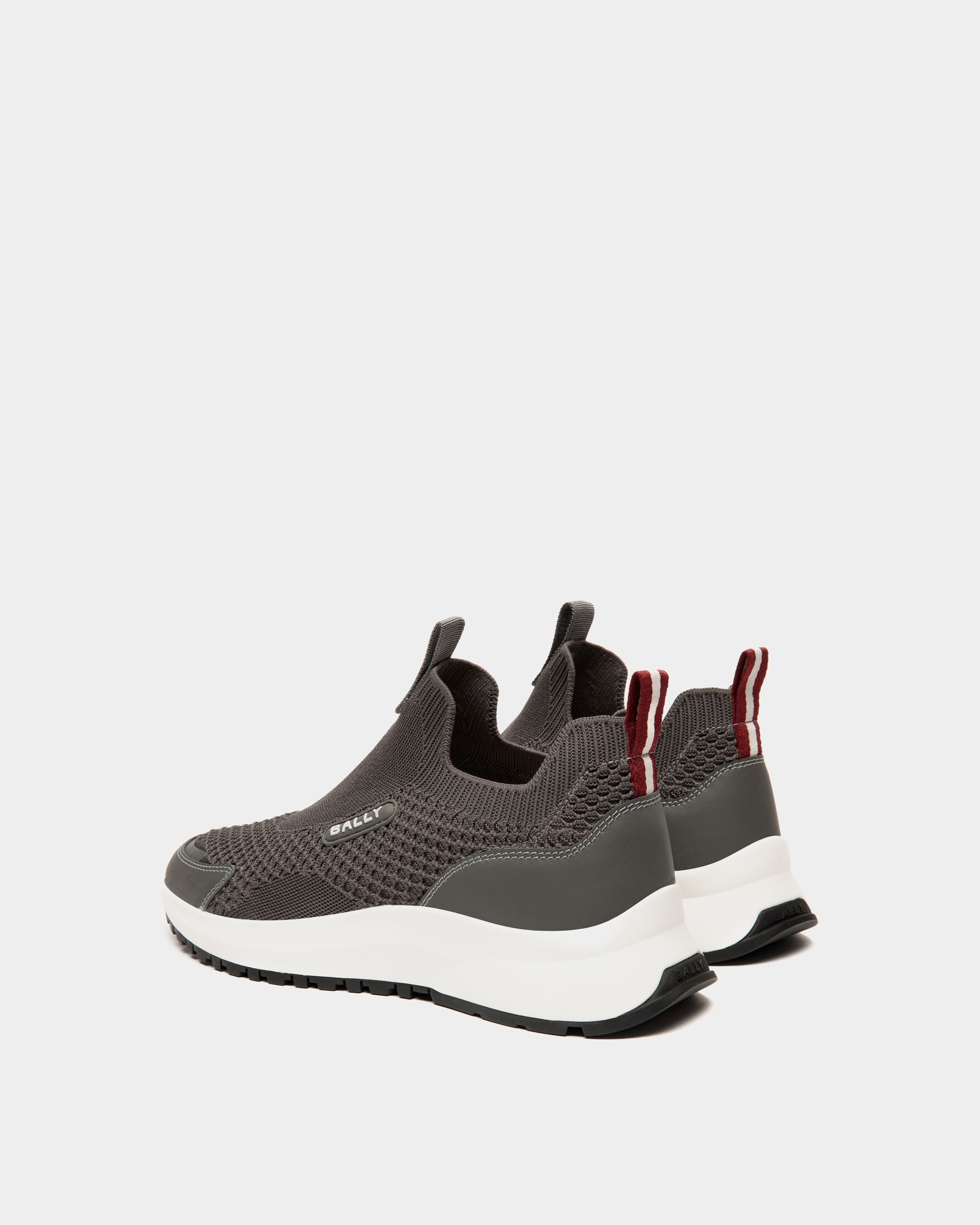 Bally Global - Outline Sneaker In Grey Knit Fabric - Grey