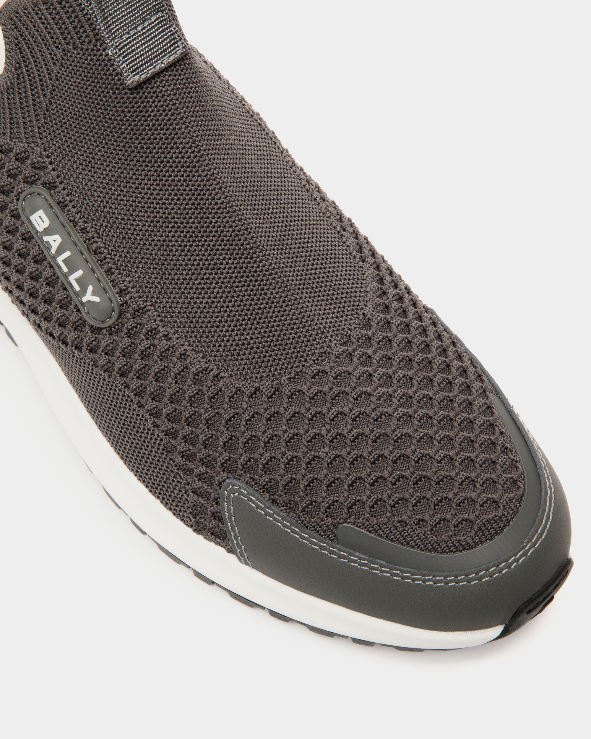 Bally Global - Outline Sneaker In Grey Knit Fabric - Grey