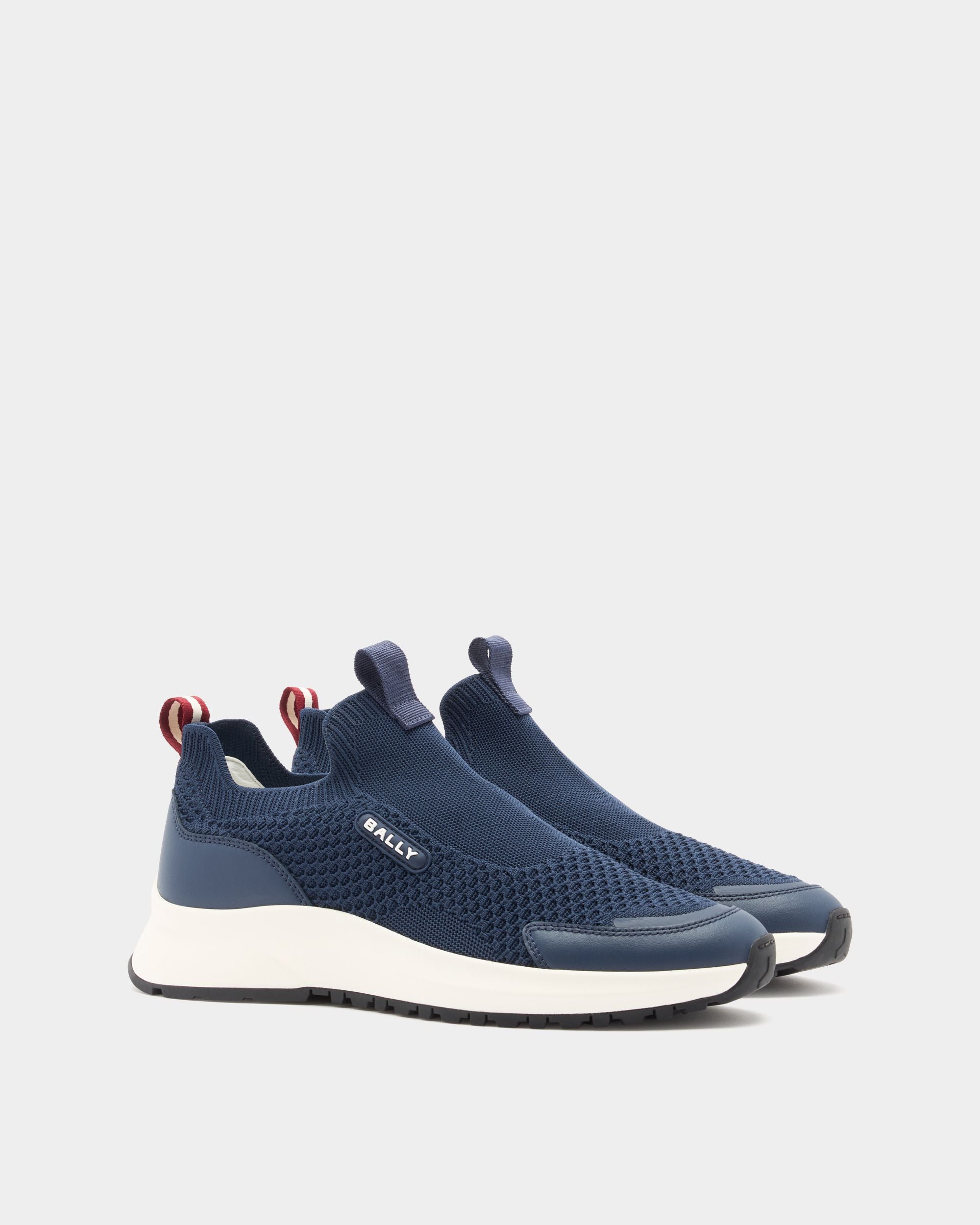 Bally Global - Outline Sneaker in Navy Blue Fabric - Blue