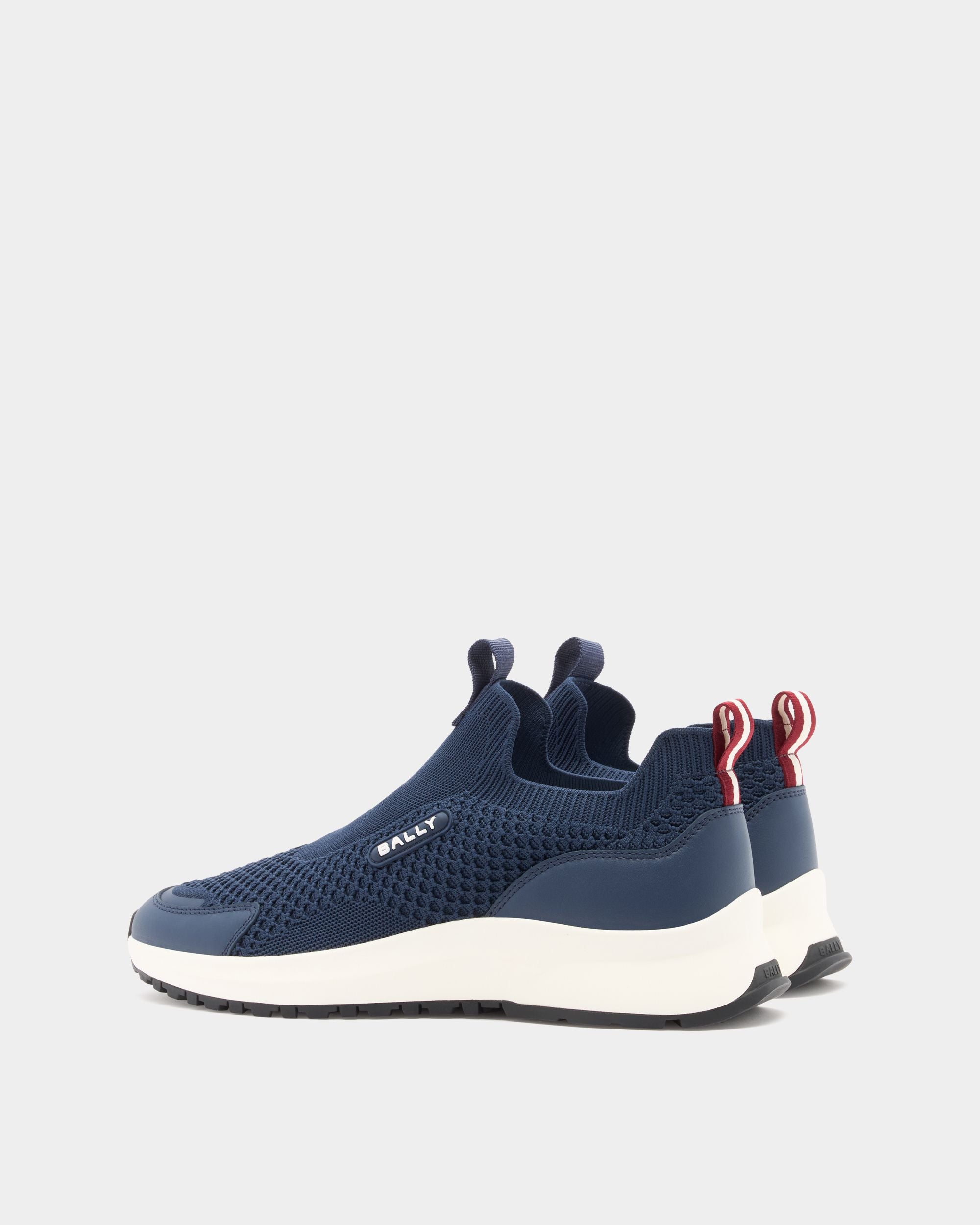 Bally Global - Outline Sneaker in Navy Blue Fabric - Blue