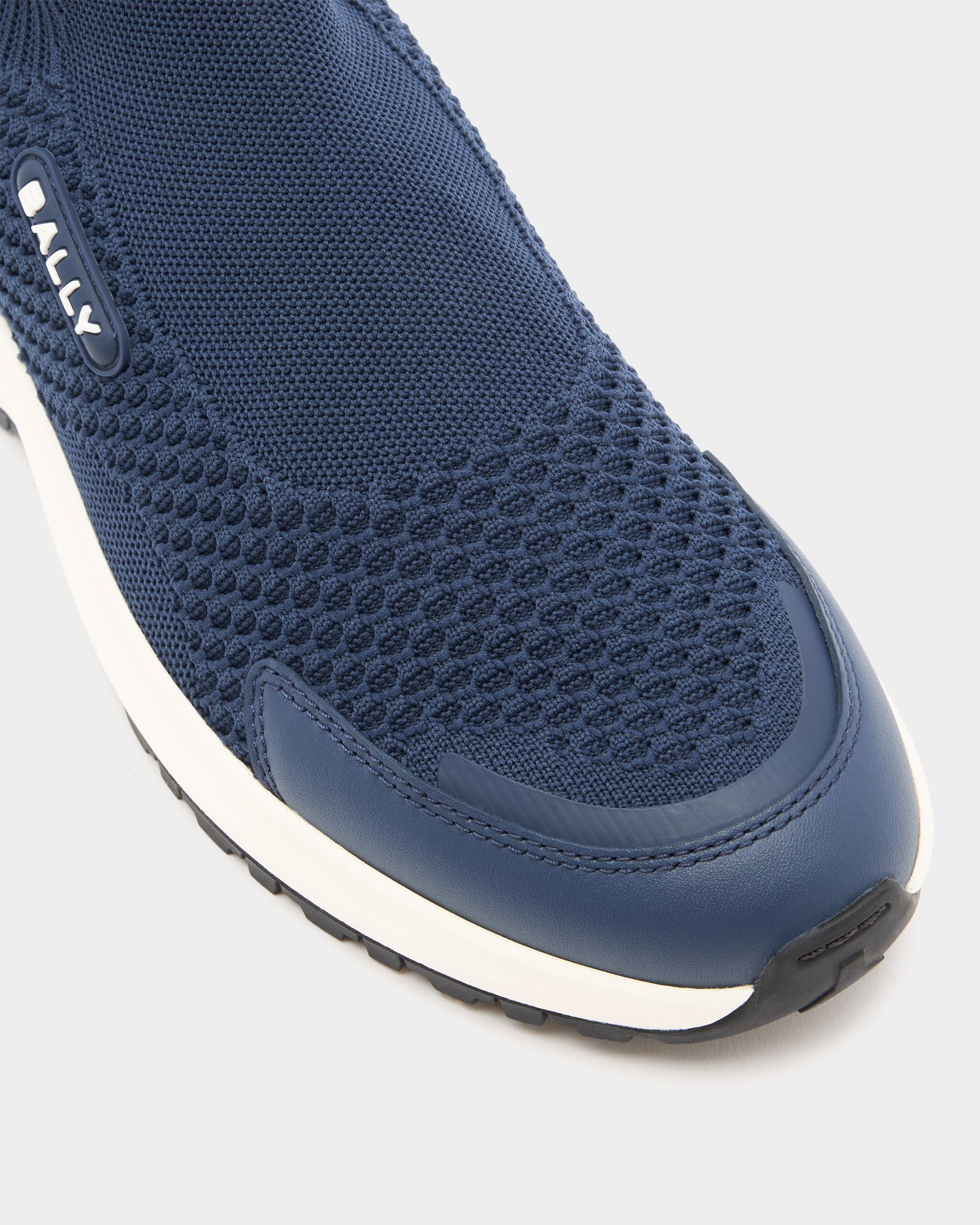 Bally Global - Outline Sneaker in Navy Blue Fabric - Blue