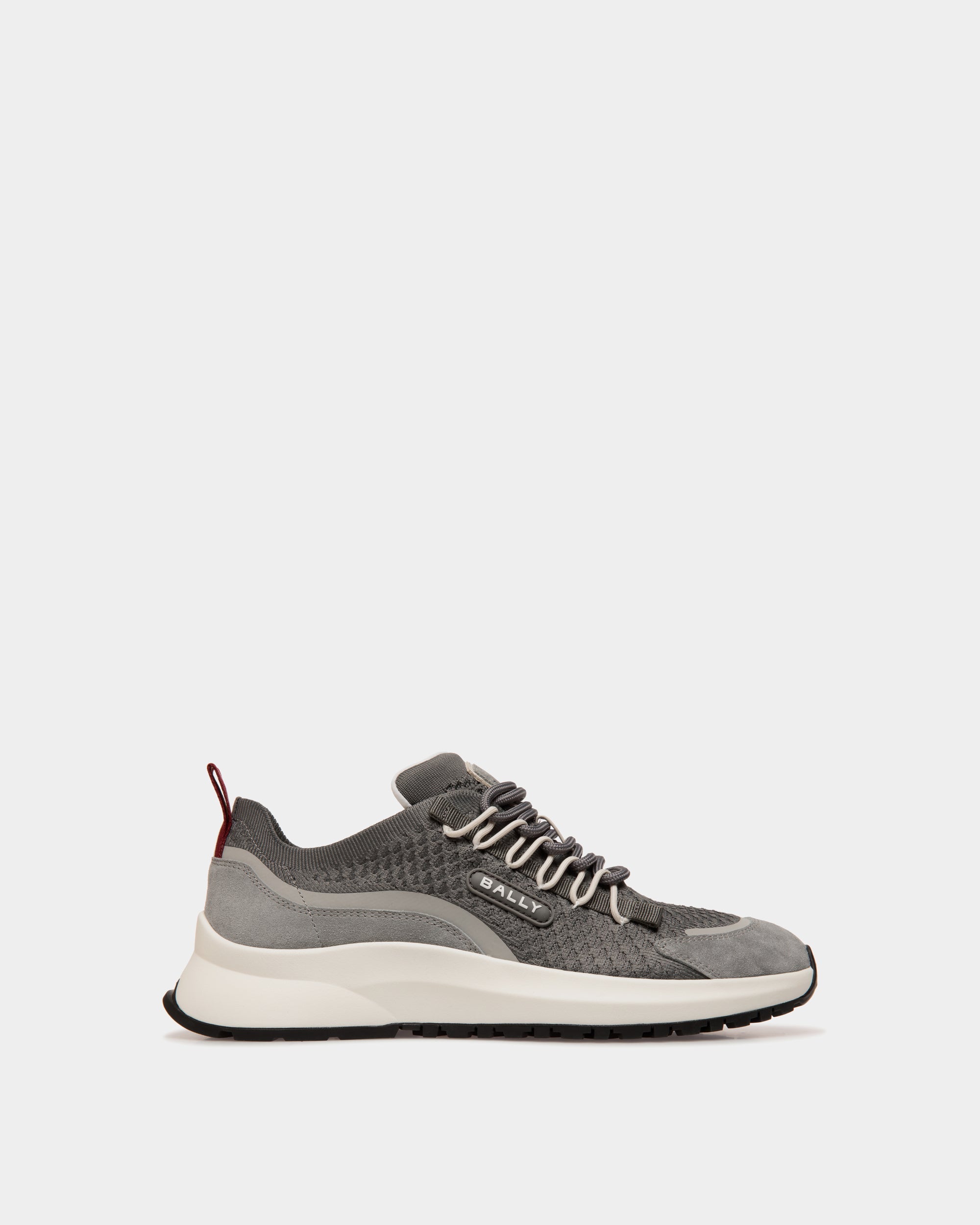 Bally Global - Sneaker Outline En Maille Light Grey - Gris