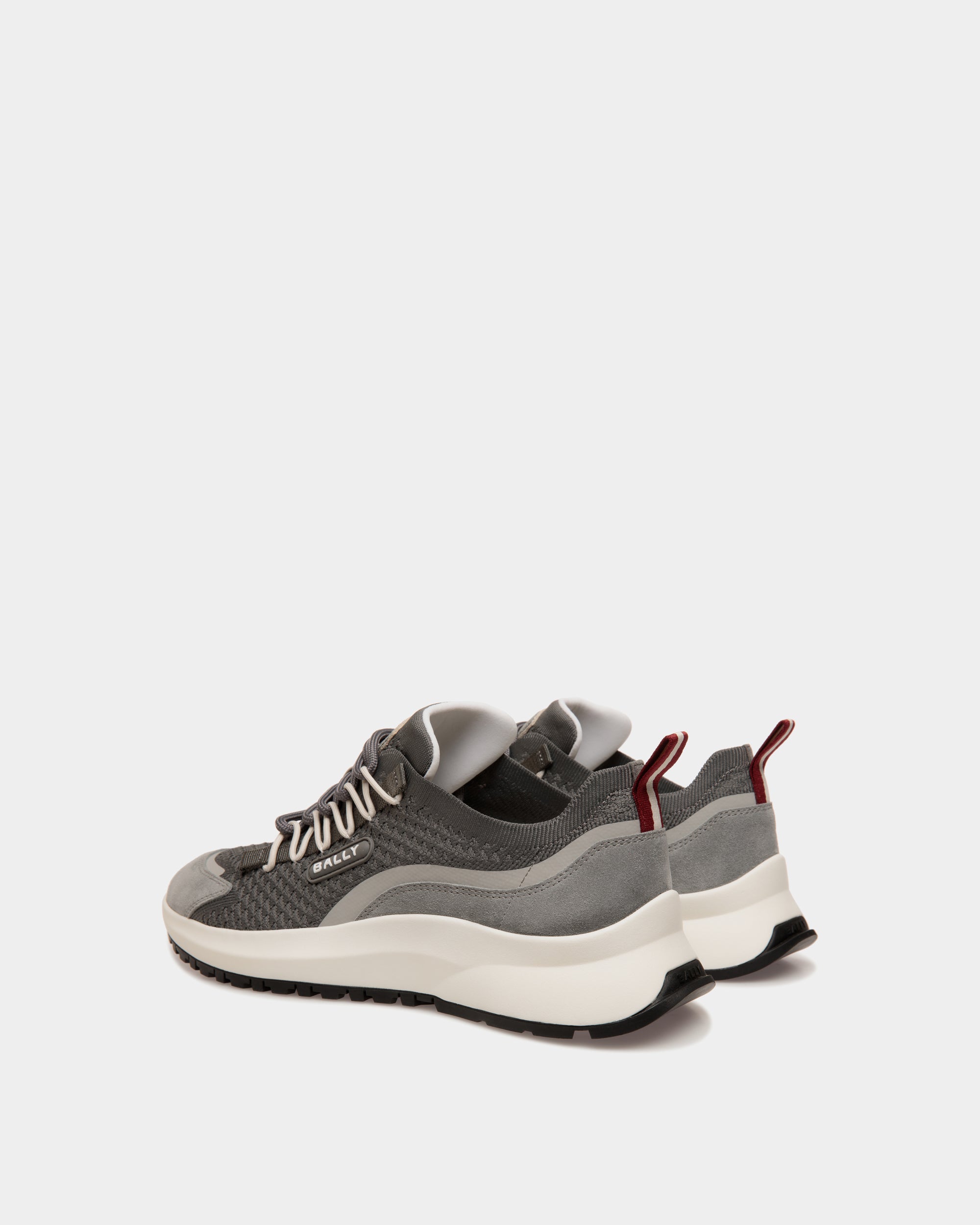 Bally Global - Sneaker Outline En Maille Light Grey - Gris