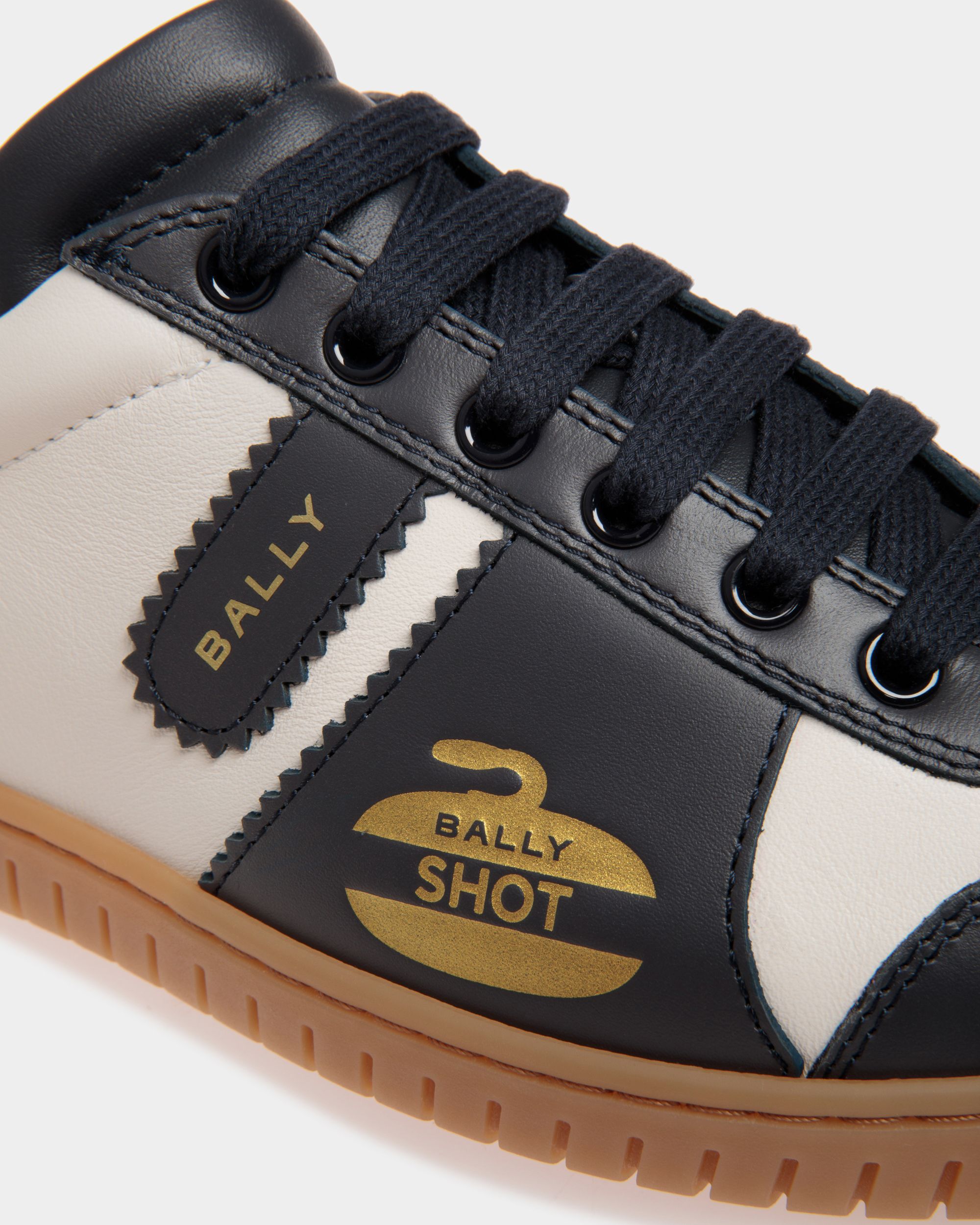 Bally Global - Player Sneaker in Blue And White Leather - Multicolor