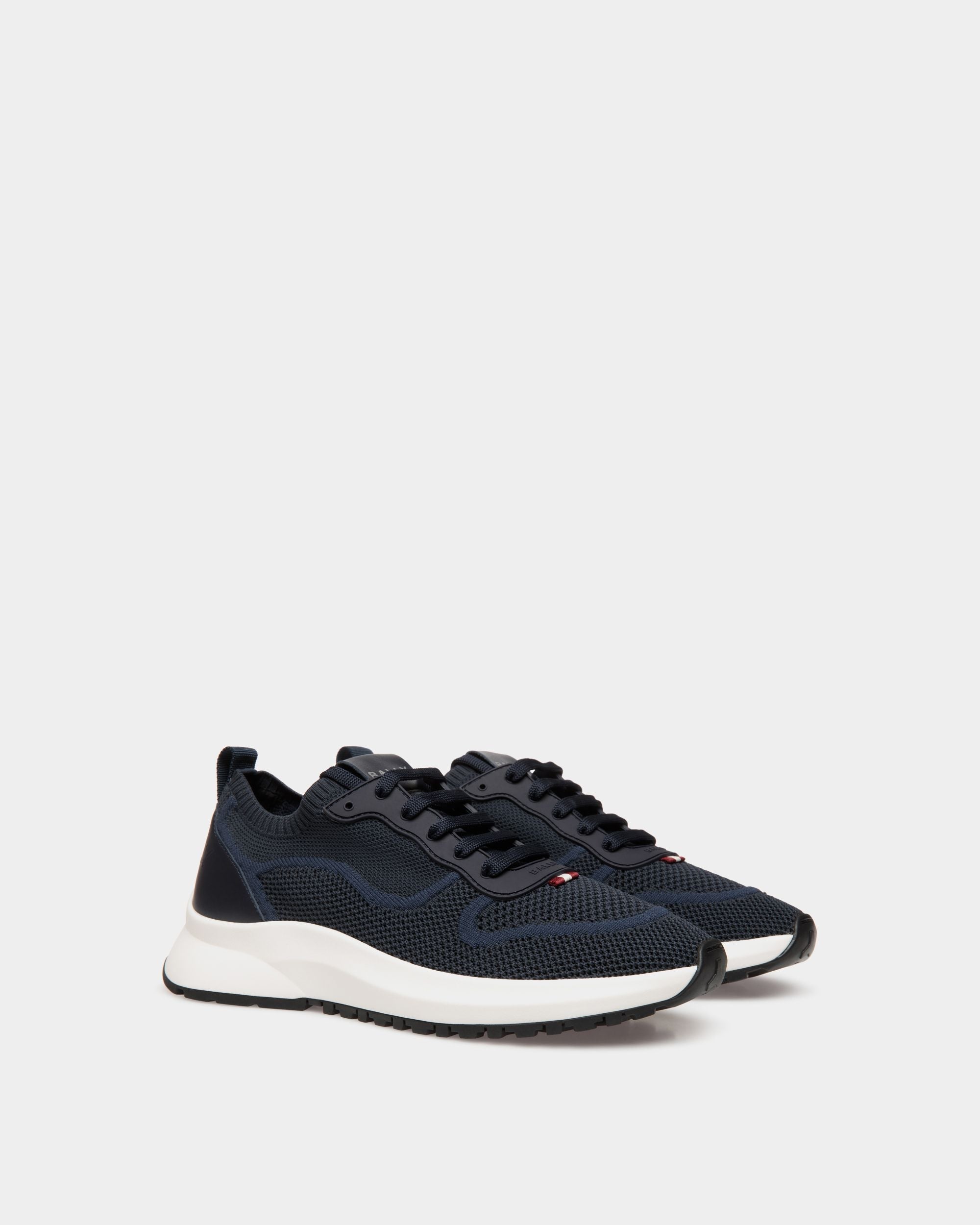 Bally Global - Zapatilla Outline De Punto Navy Blue - Azul
