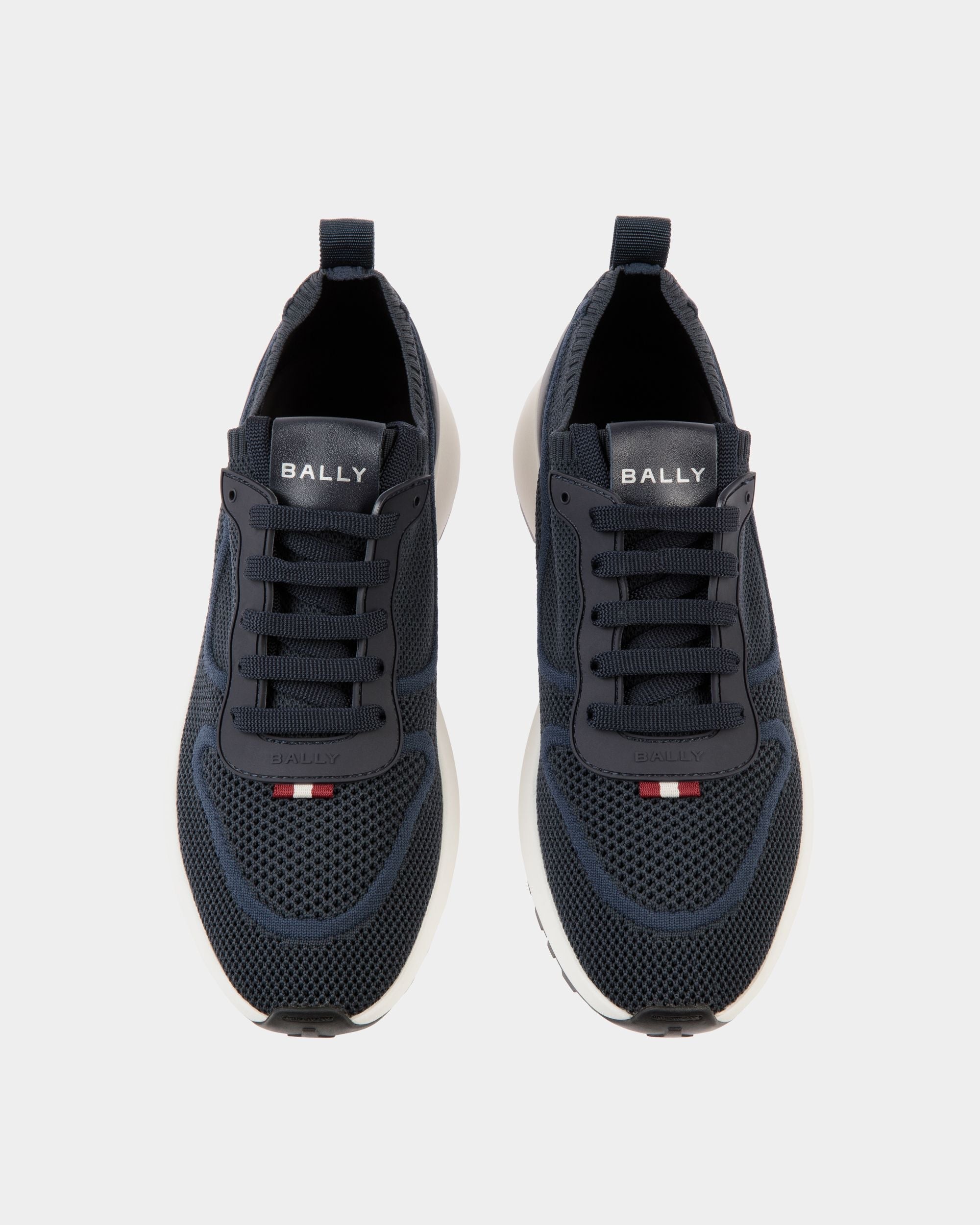 Bally Global - Zapatilla Outline De Punto Navy Blue - Azul