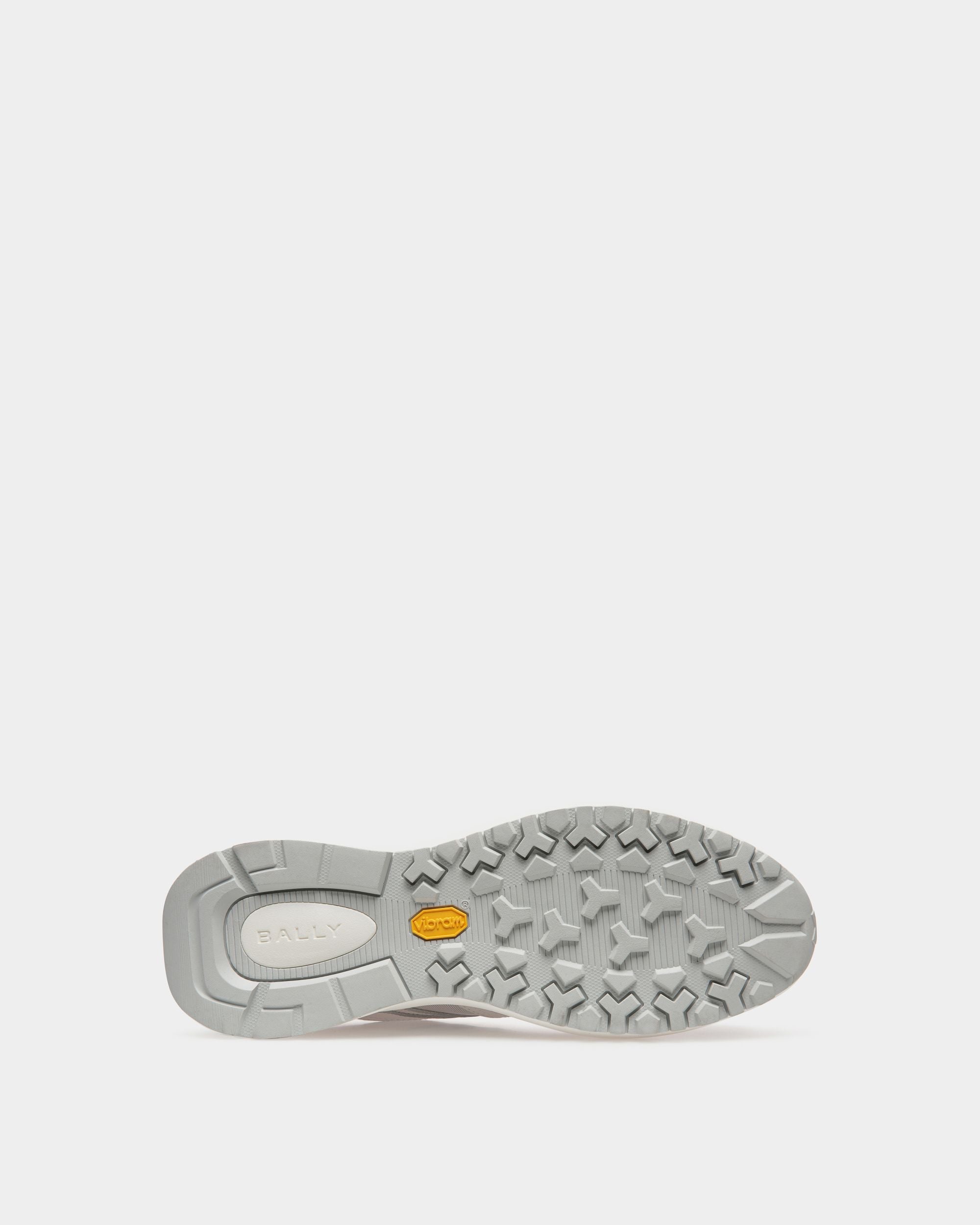 Bally Global - Zapatilla Outline De Piel Y Nailon Blanco - Blanco