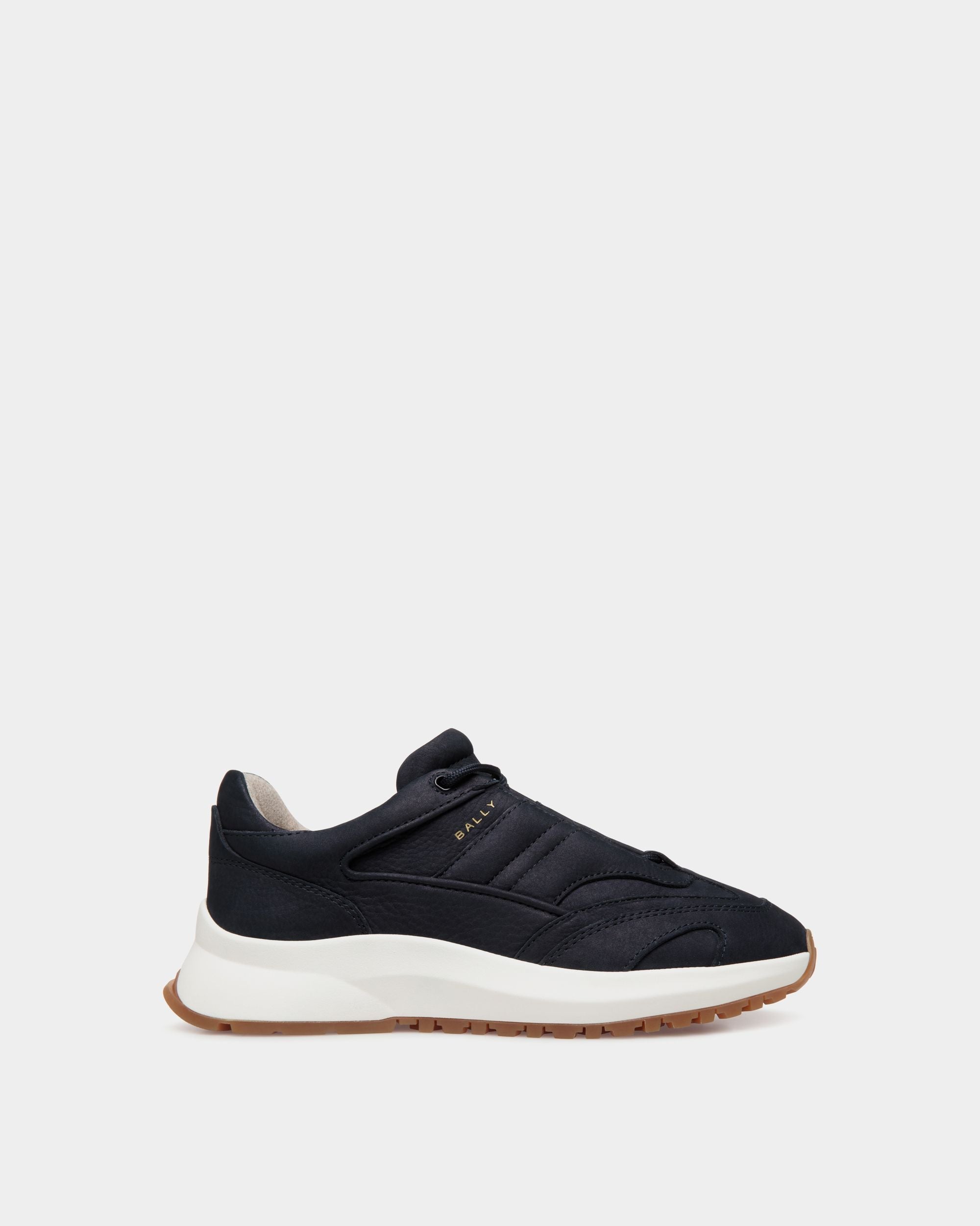 Bally Global - Outline Sneaker in Navy Blue Nubuck Leather - Blue