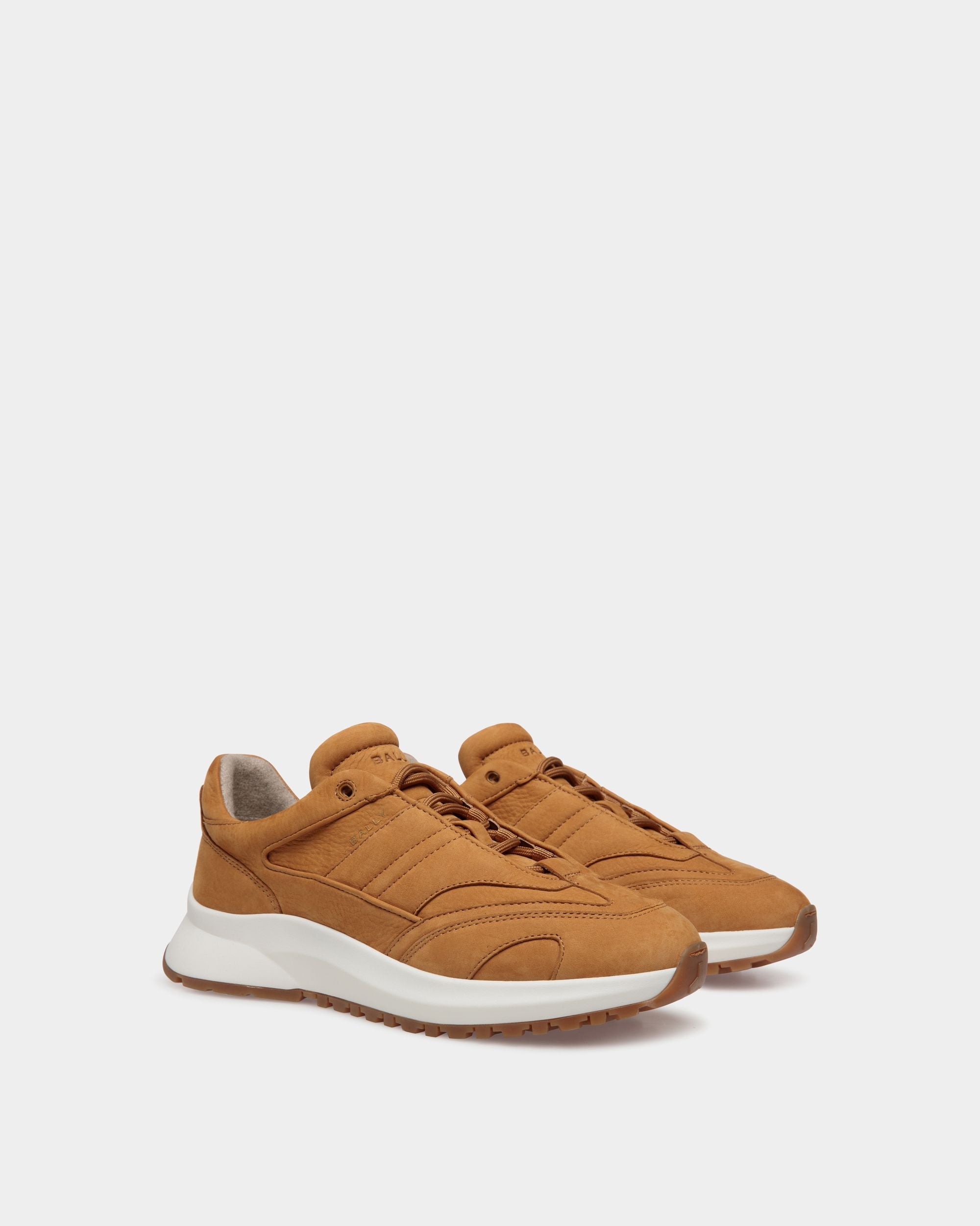 Bally Global - Outline Sneaker in Brown Nubuck Leather - Brown