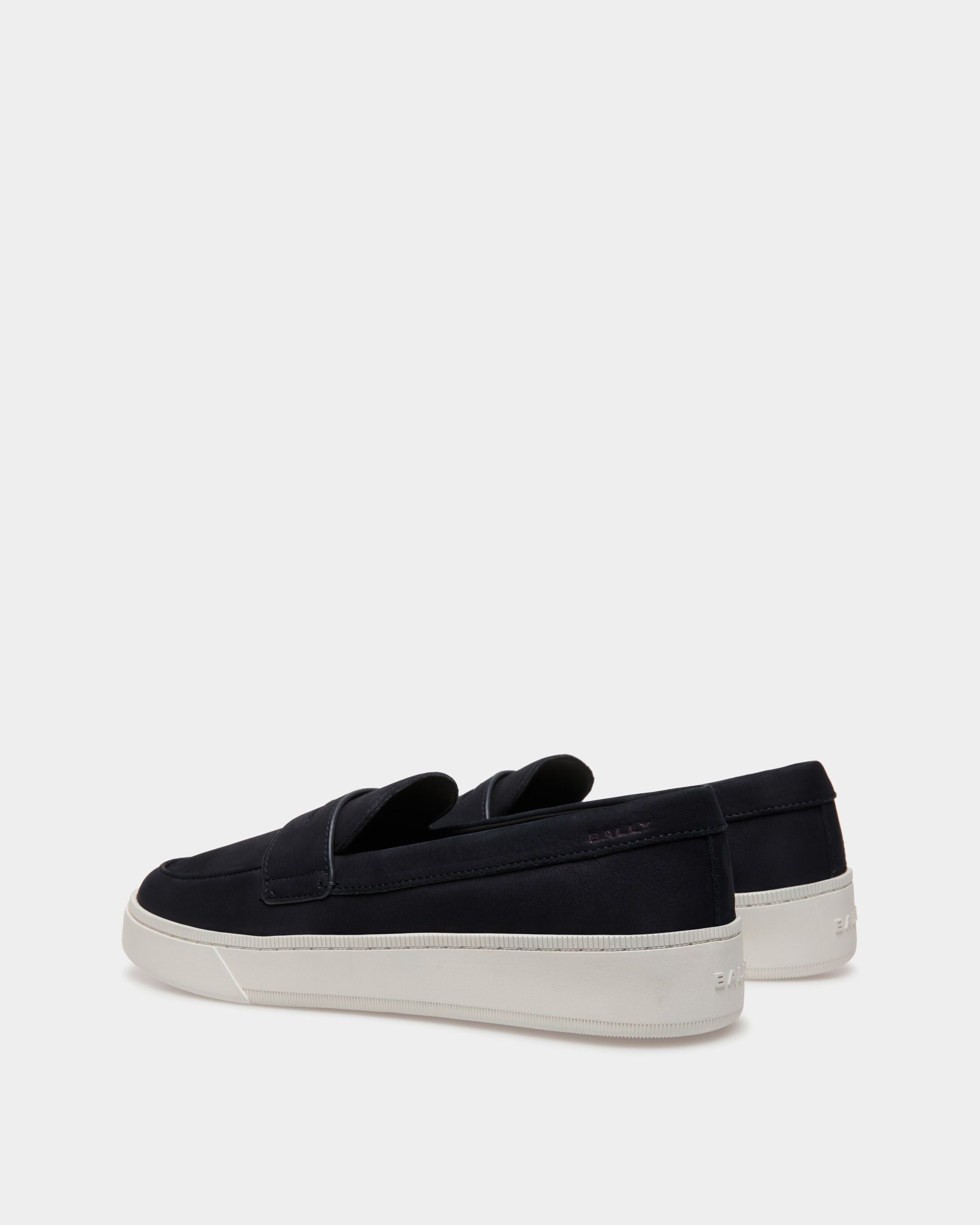 Bally Global - Raise Sneaker in Navy Blue Nubuck Leather - Azul