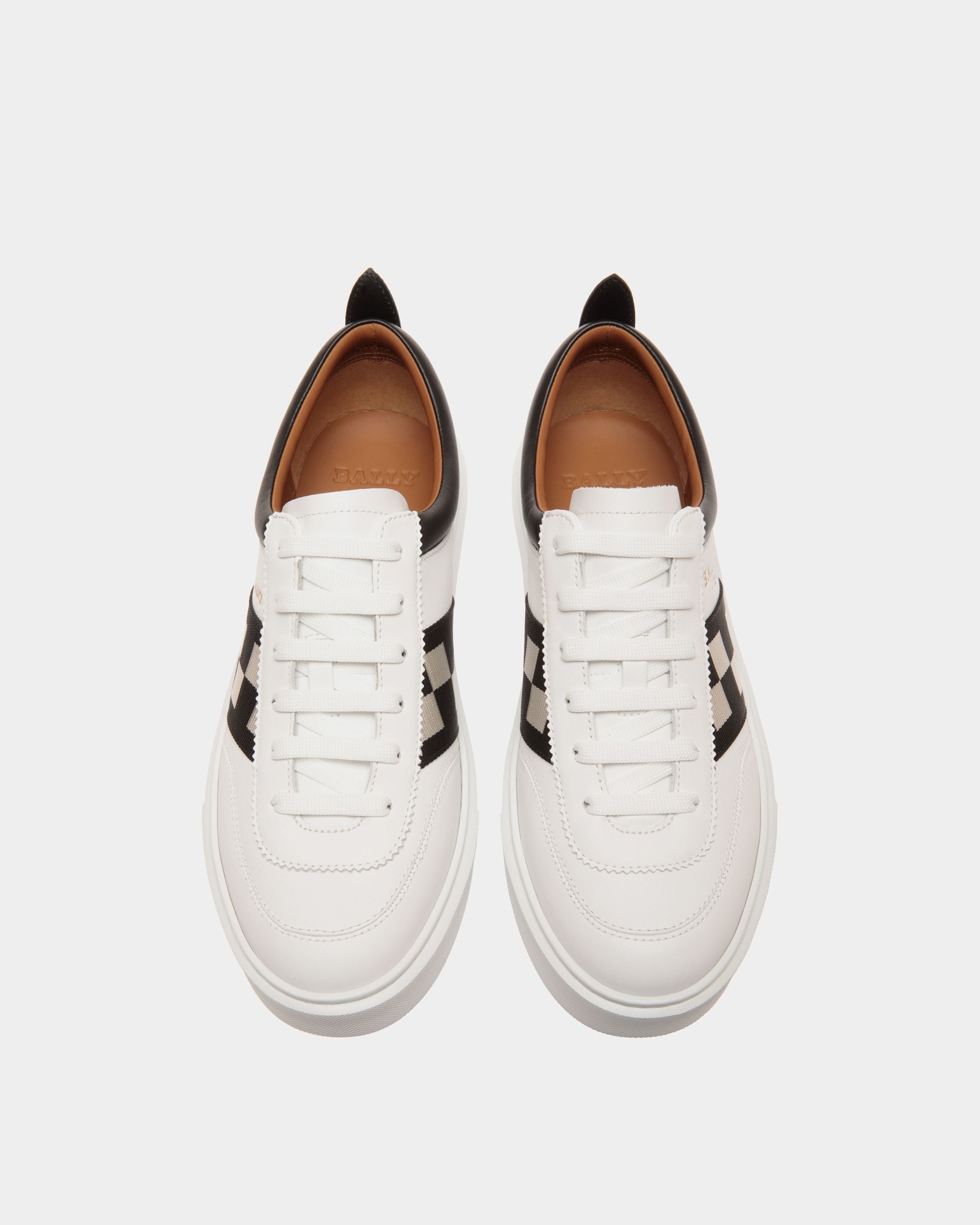Bally Global - Zapatilla De Piel Blanca - Blanco