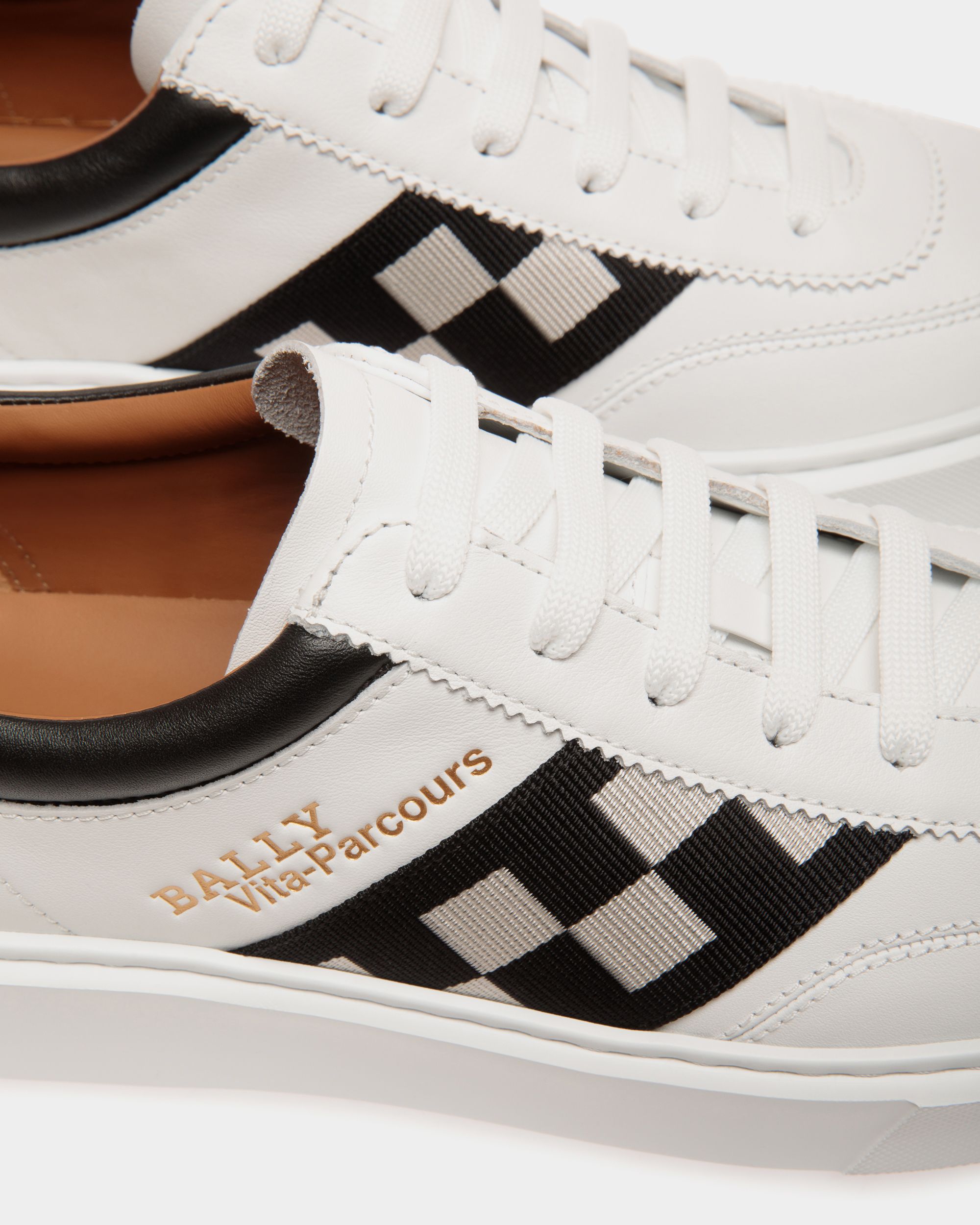 Bally Global - Zapatilla De Piel Blanca - Blanco