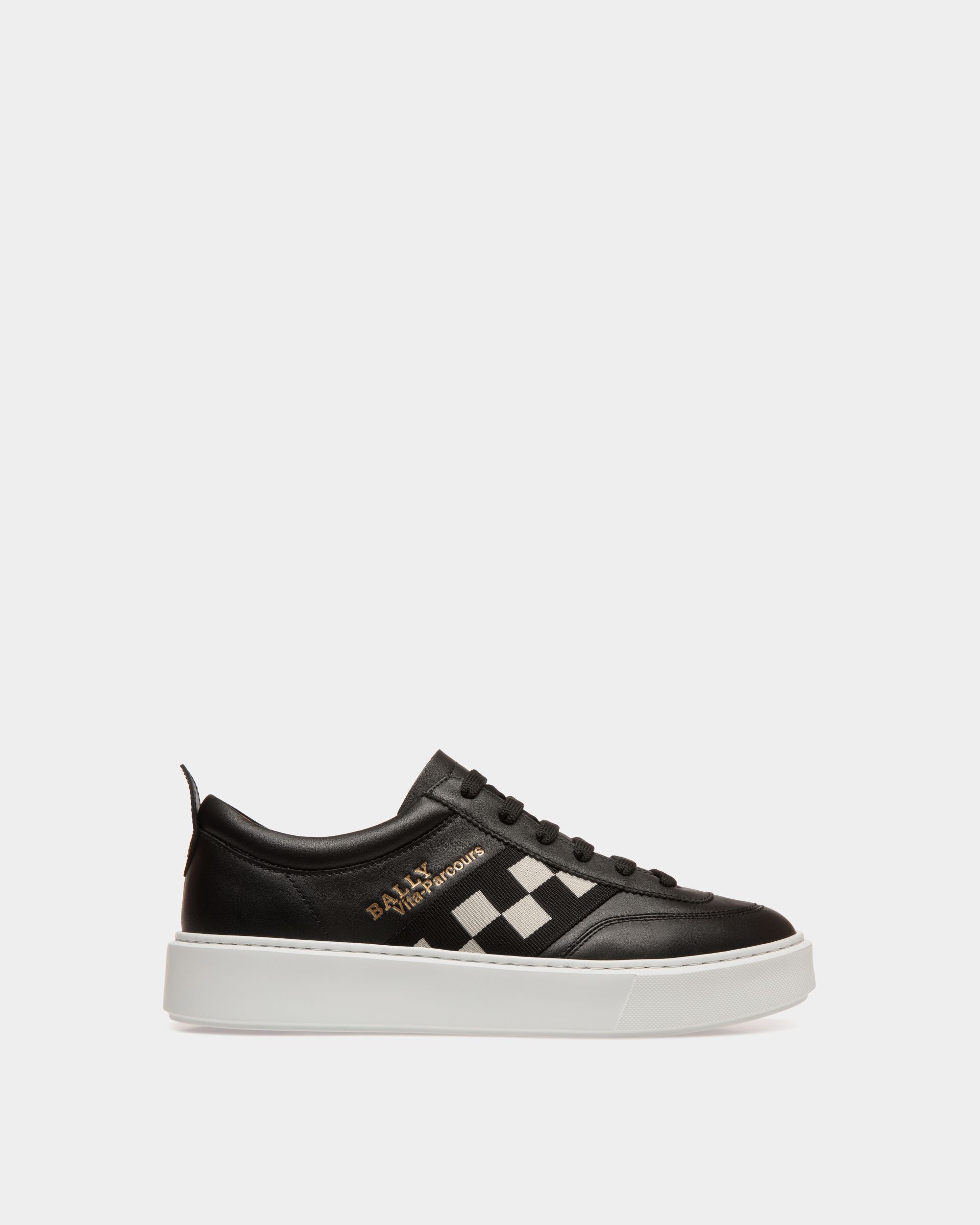 Bally Global - Zapatilla De Piel Negra - Negro