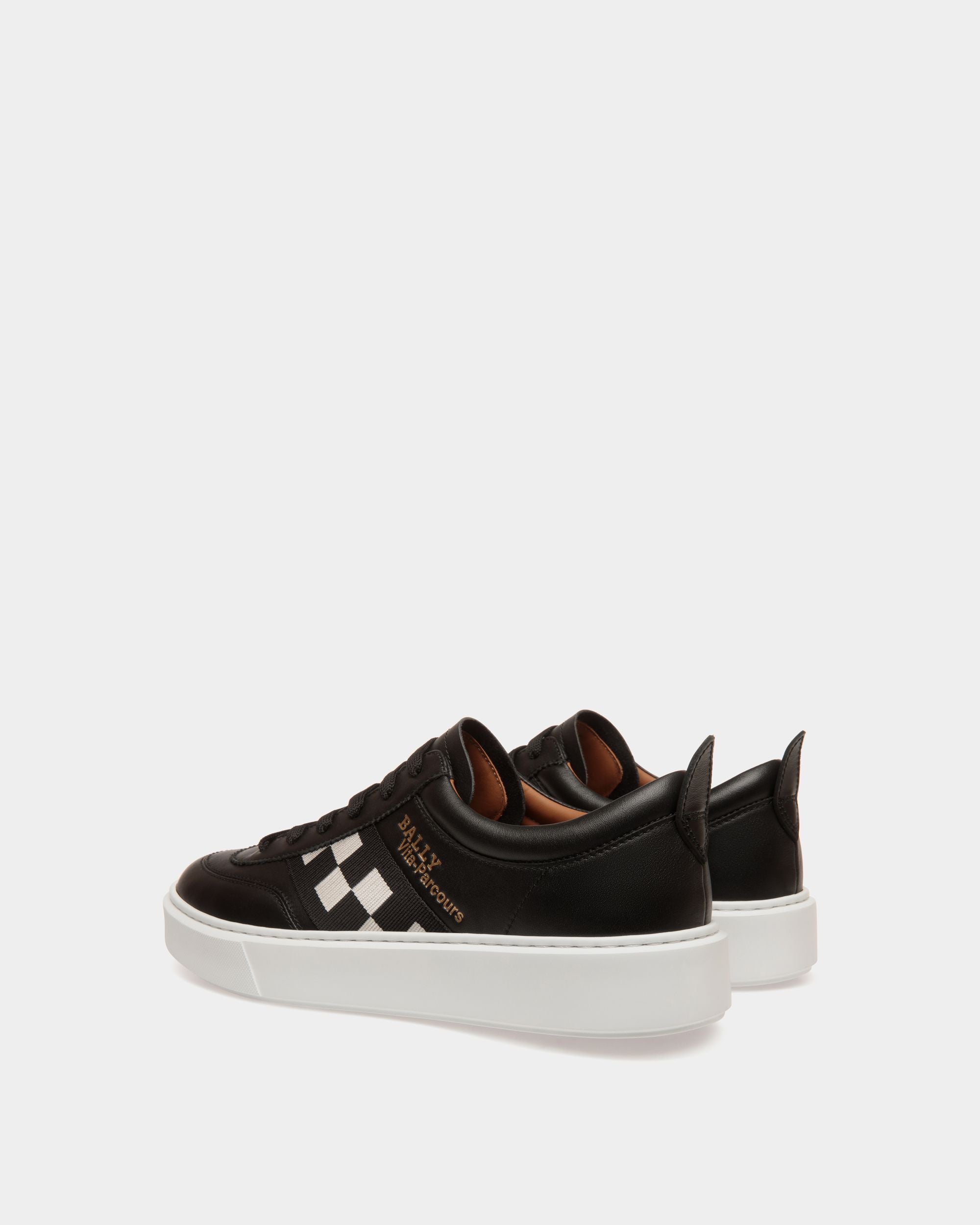 Bally Global - Zapatilla De Piel Negra - Negro