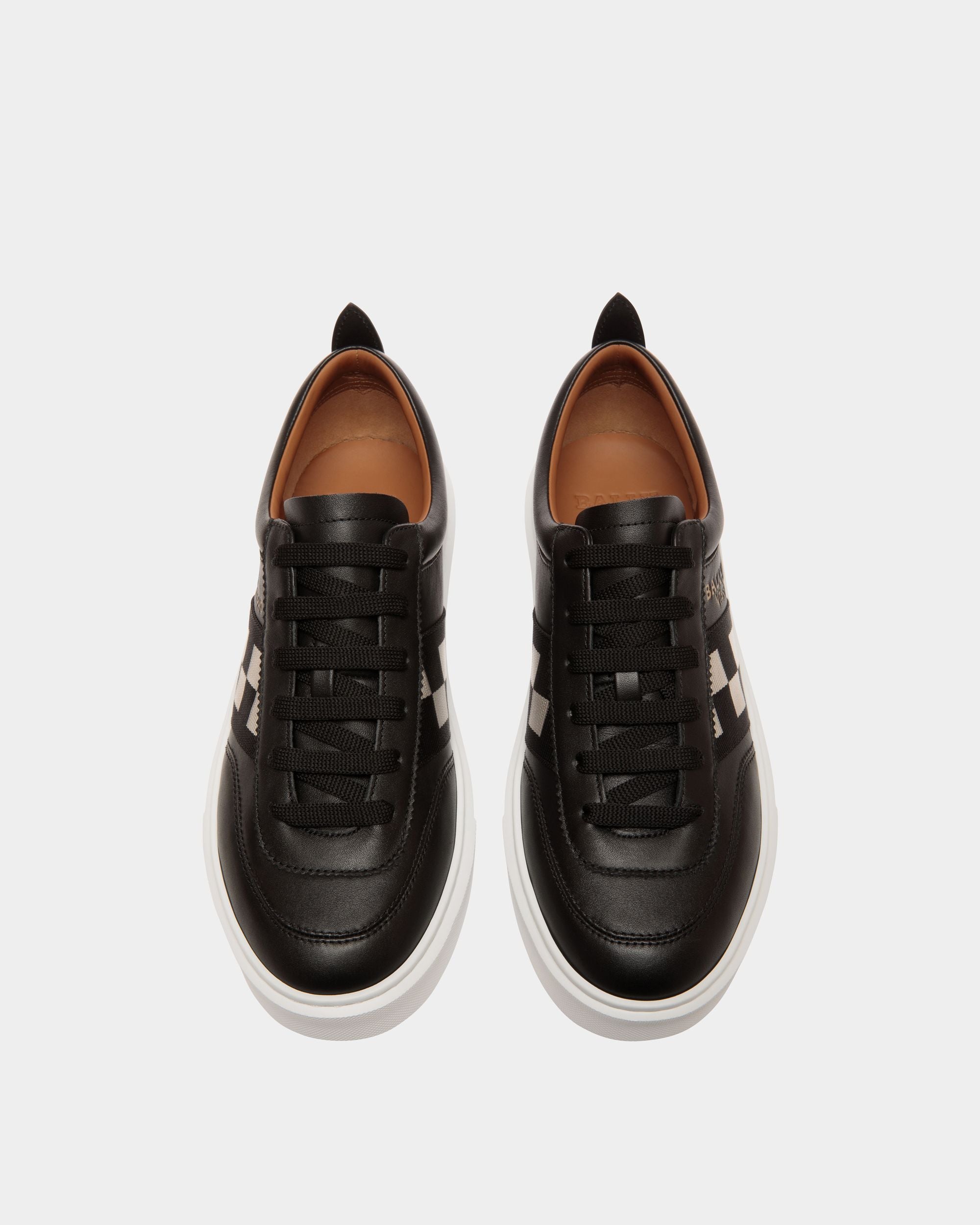 Bally Global - Zapatilla De Piel Negra - Negro