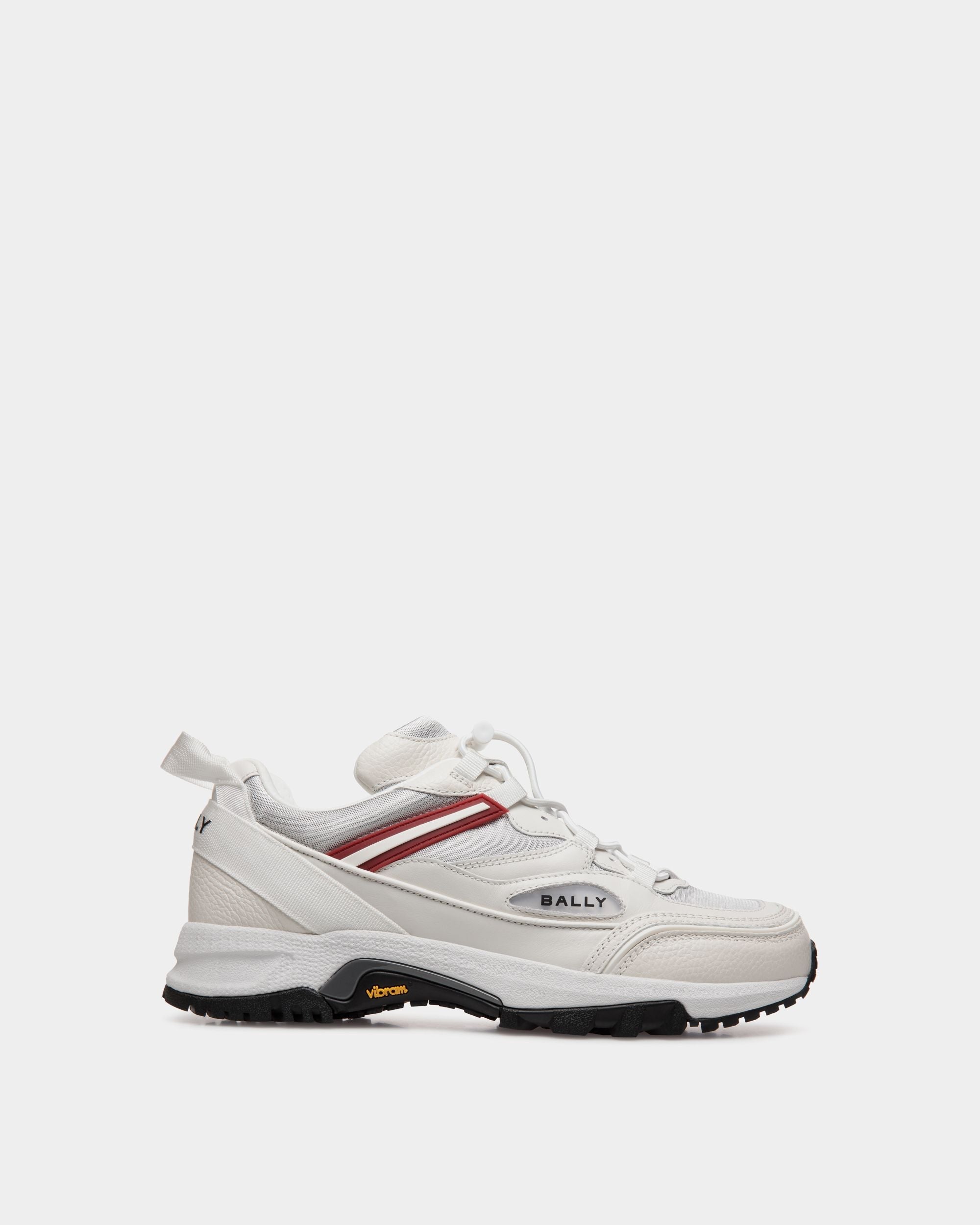 Bally Global - Faster Sneaker In White Leather and Nylon - White