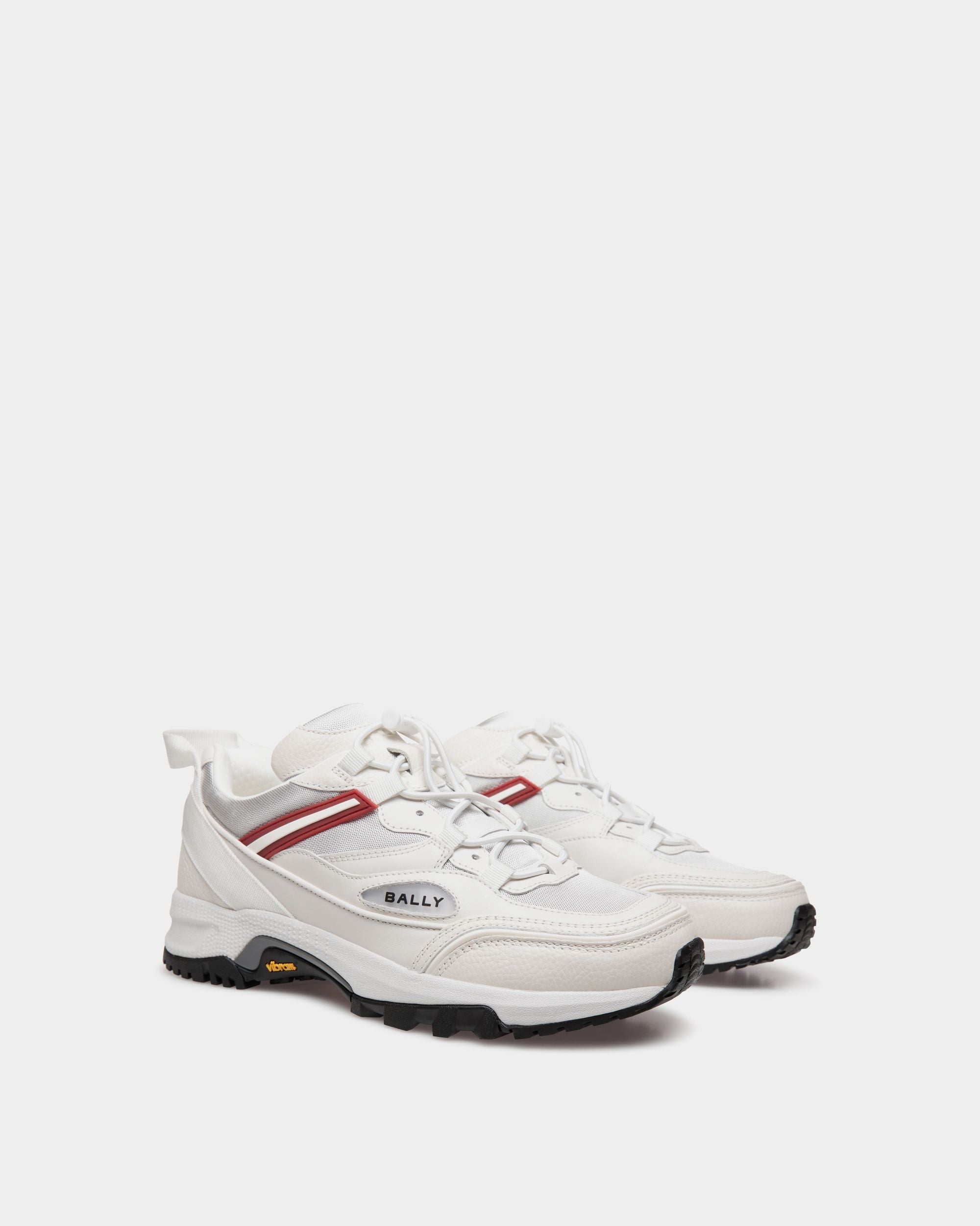 Bally Global - Faster Sneaker In White Leather and Nylon - White
