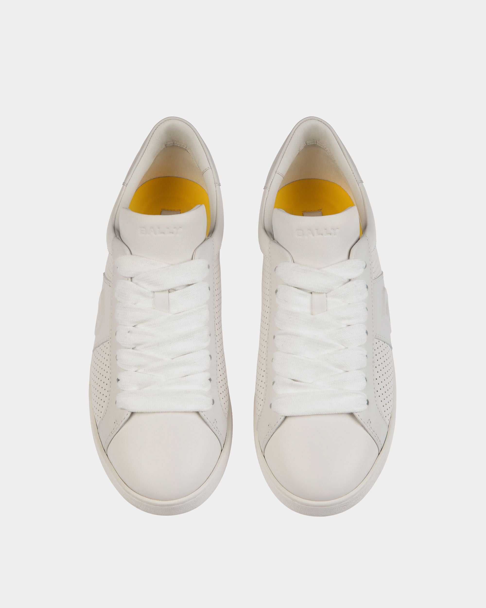 Bally Global - Sneaker Collection Voyage Adrien Brody En Cuir Blanc - Blanc