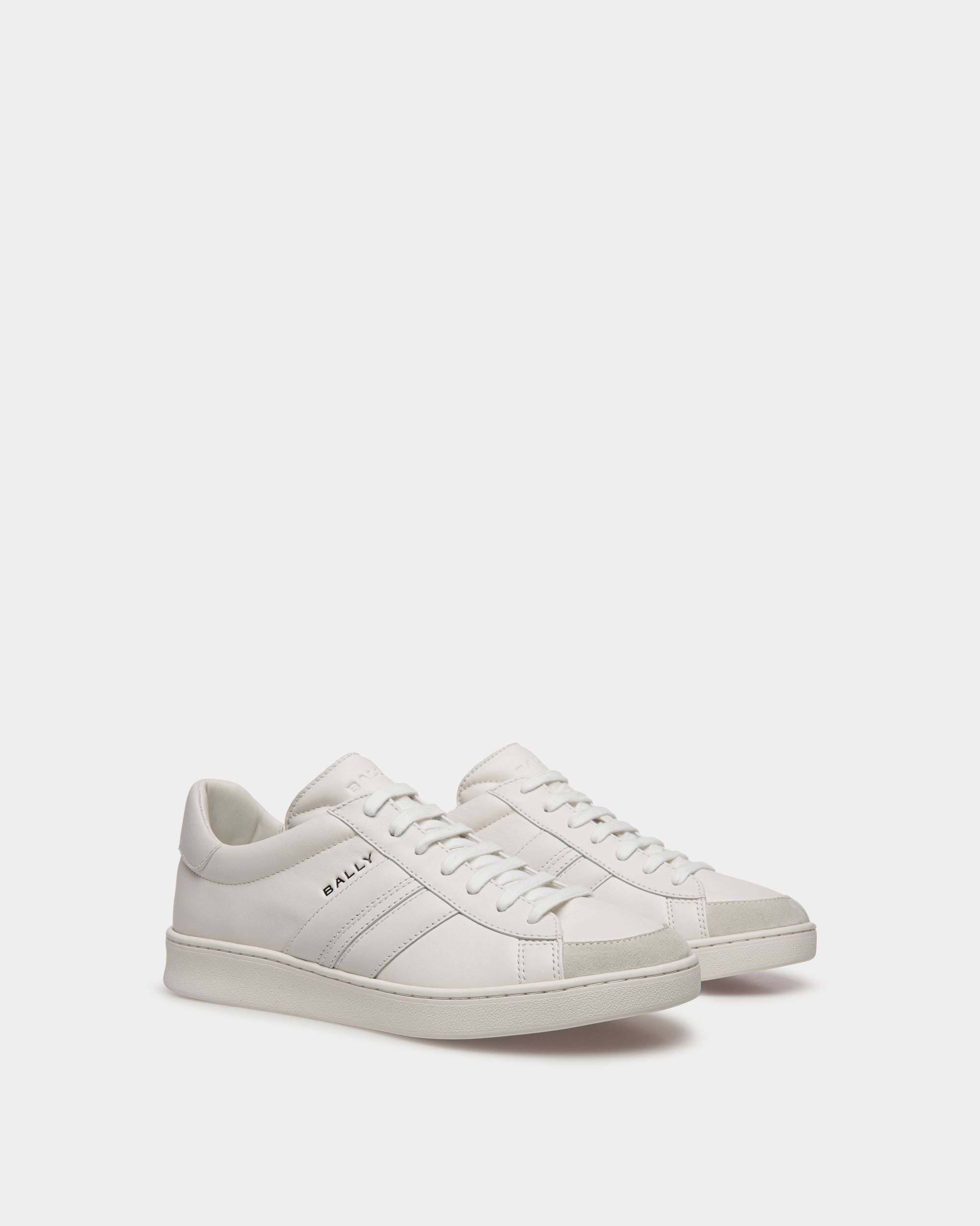 Bally Global - Tennis Sneaker In White Leather - White