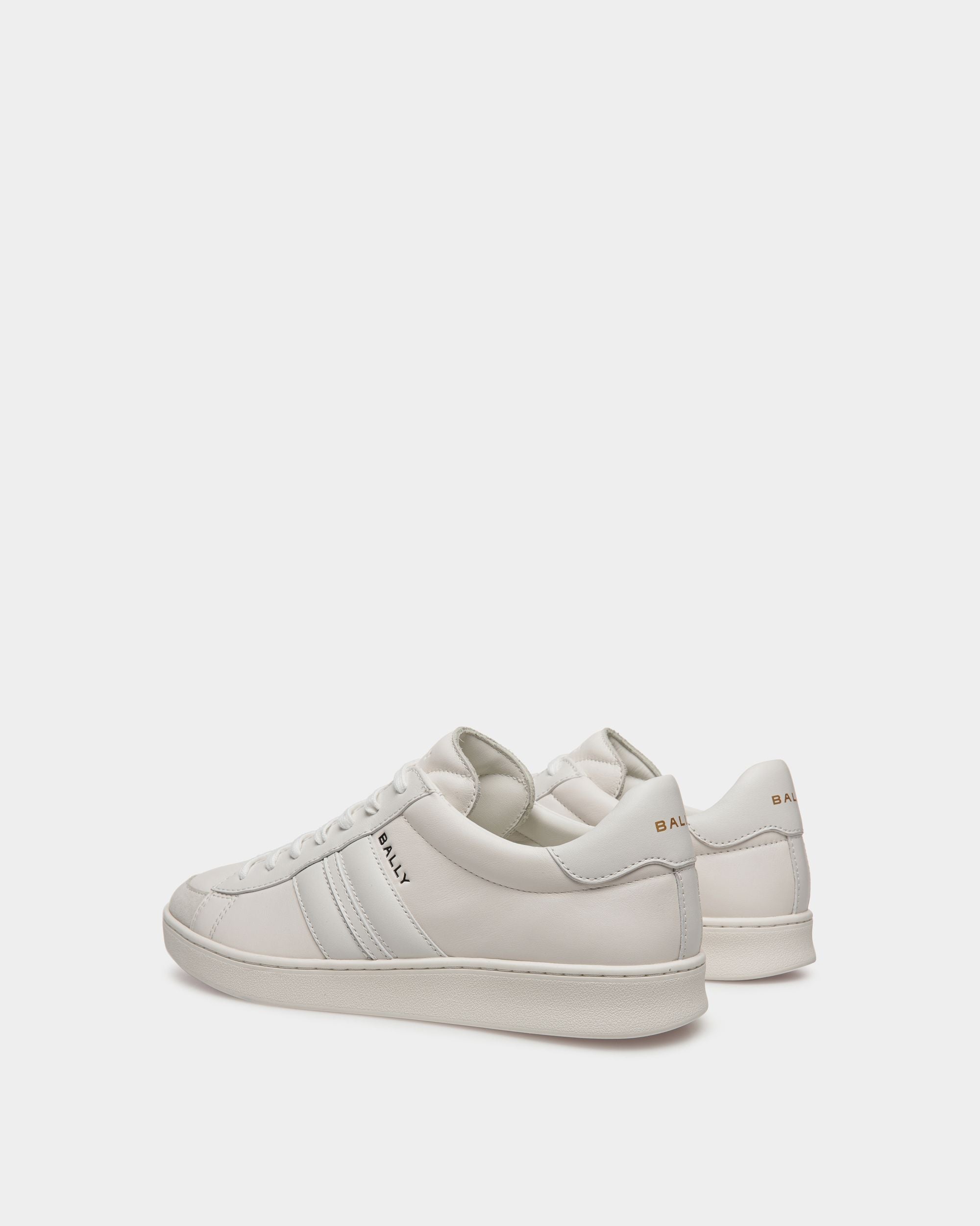 Bally Global - Tennis Sneaker In White Leather - White