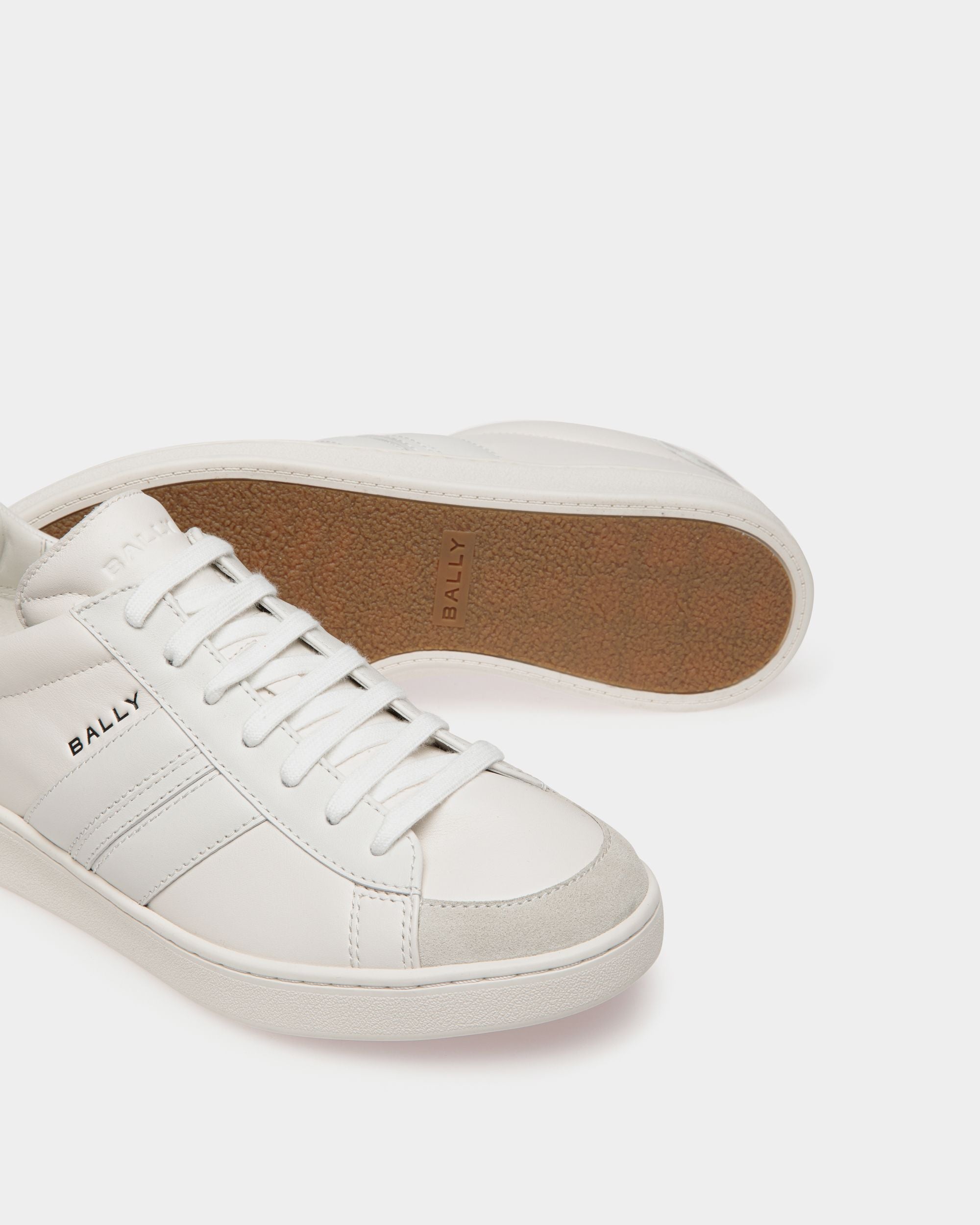 Bally Global - Tennis Sneaker In White Leather - White