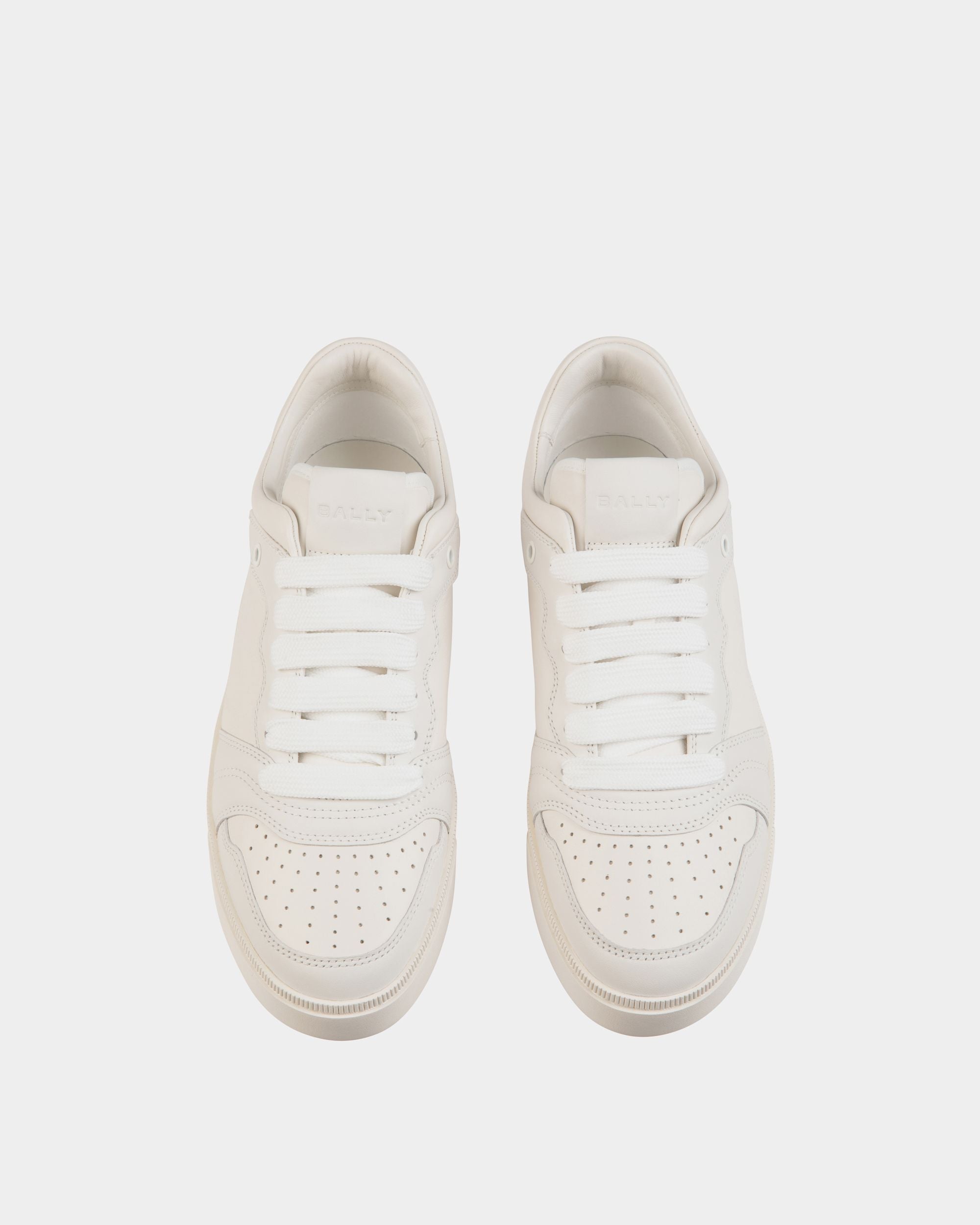Bally Global - Raise Sneaker in White and Candy Red Leather - White
