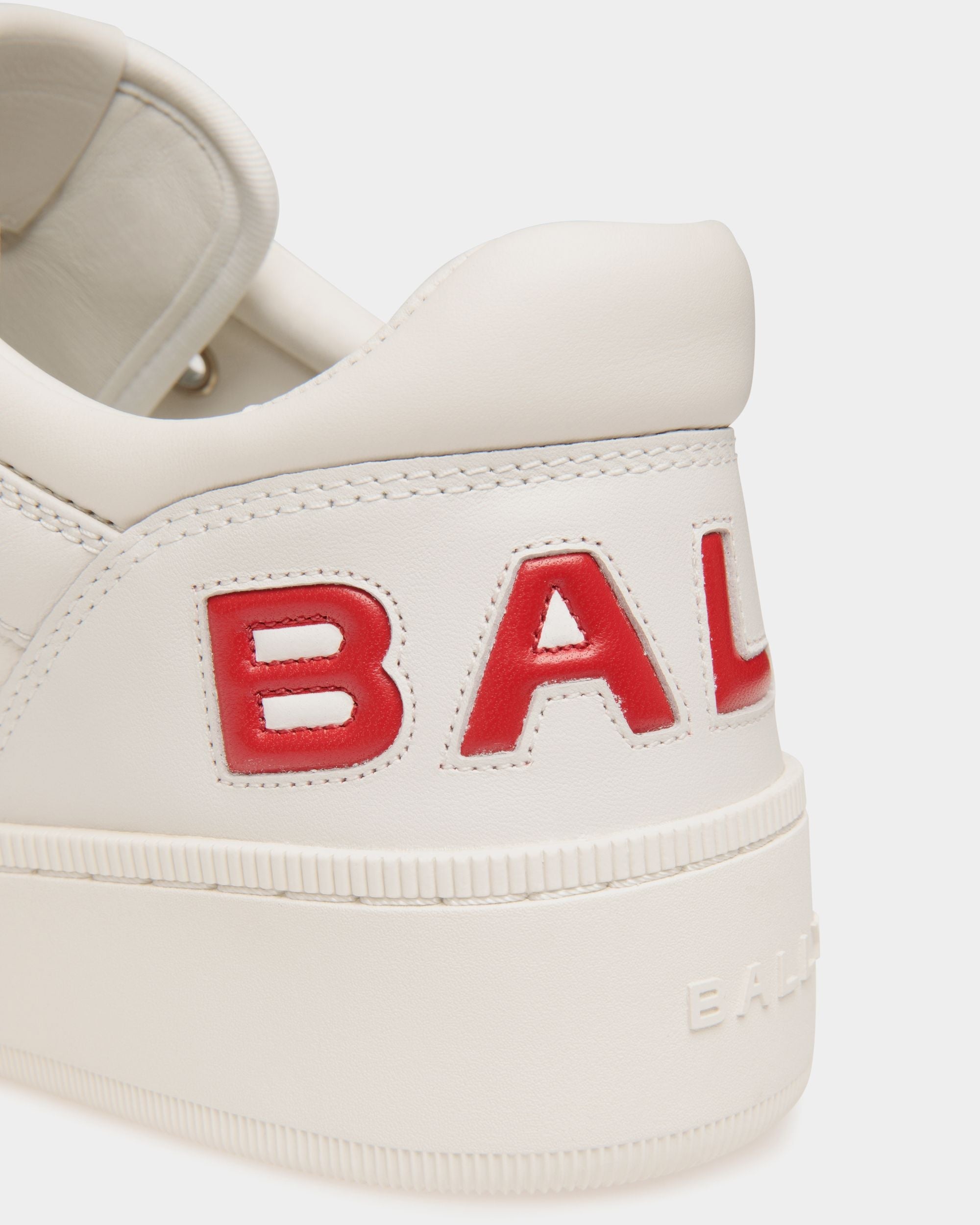 Bally Global - Raise Sneaker in White and Candy Red Leather - White
