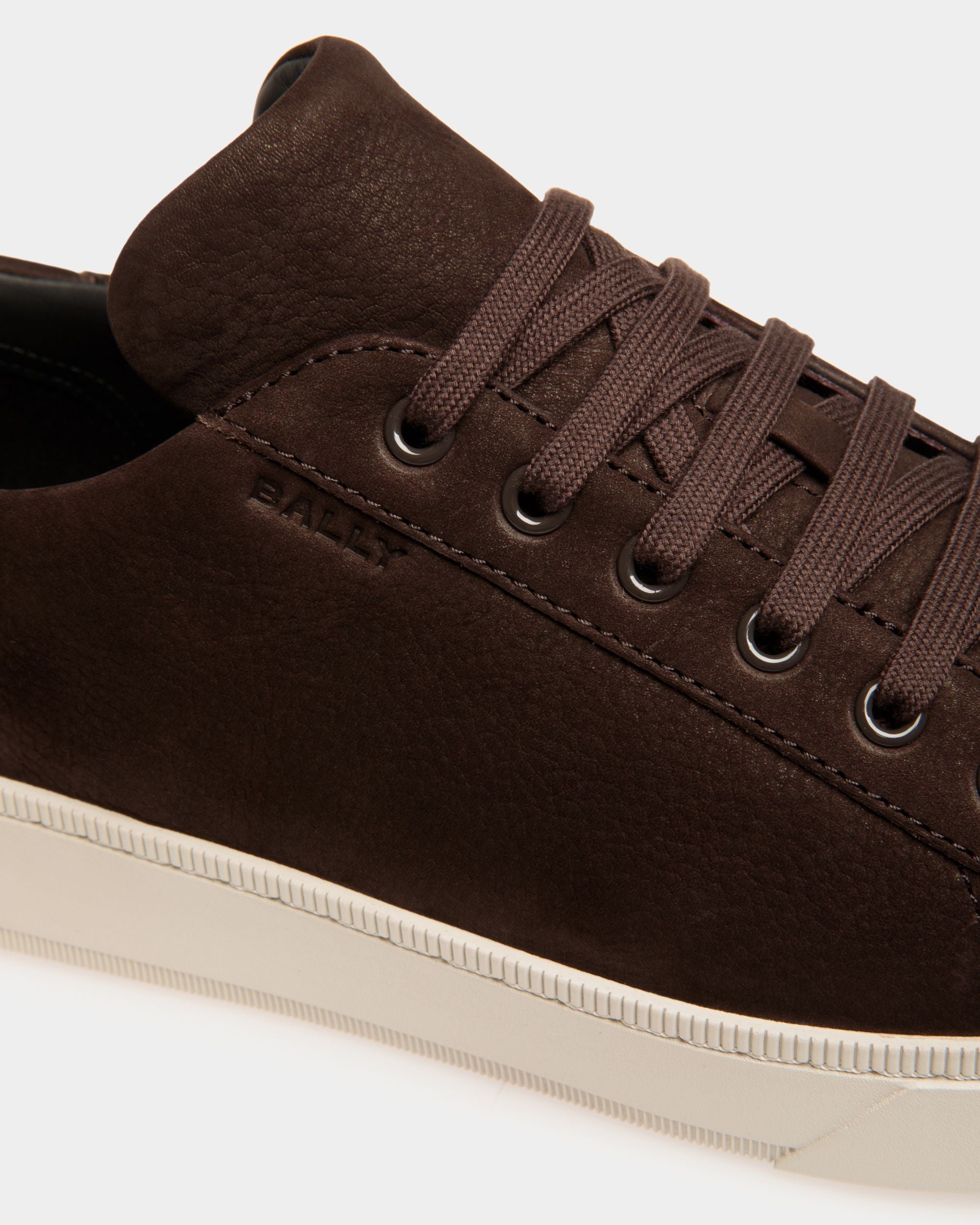 Bally Global - Raise Sneaker in Ebano Nubuck Leather - Brown