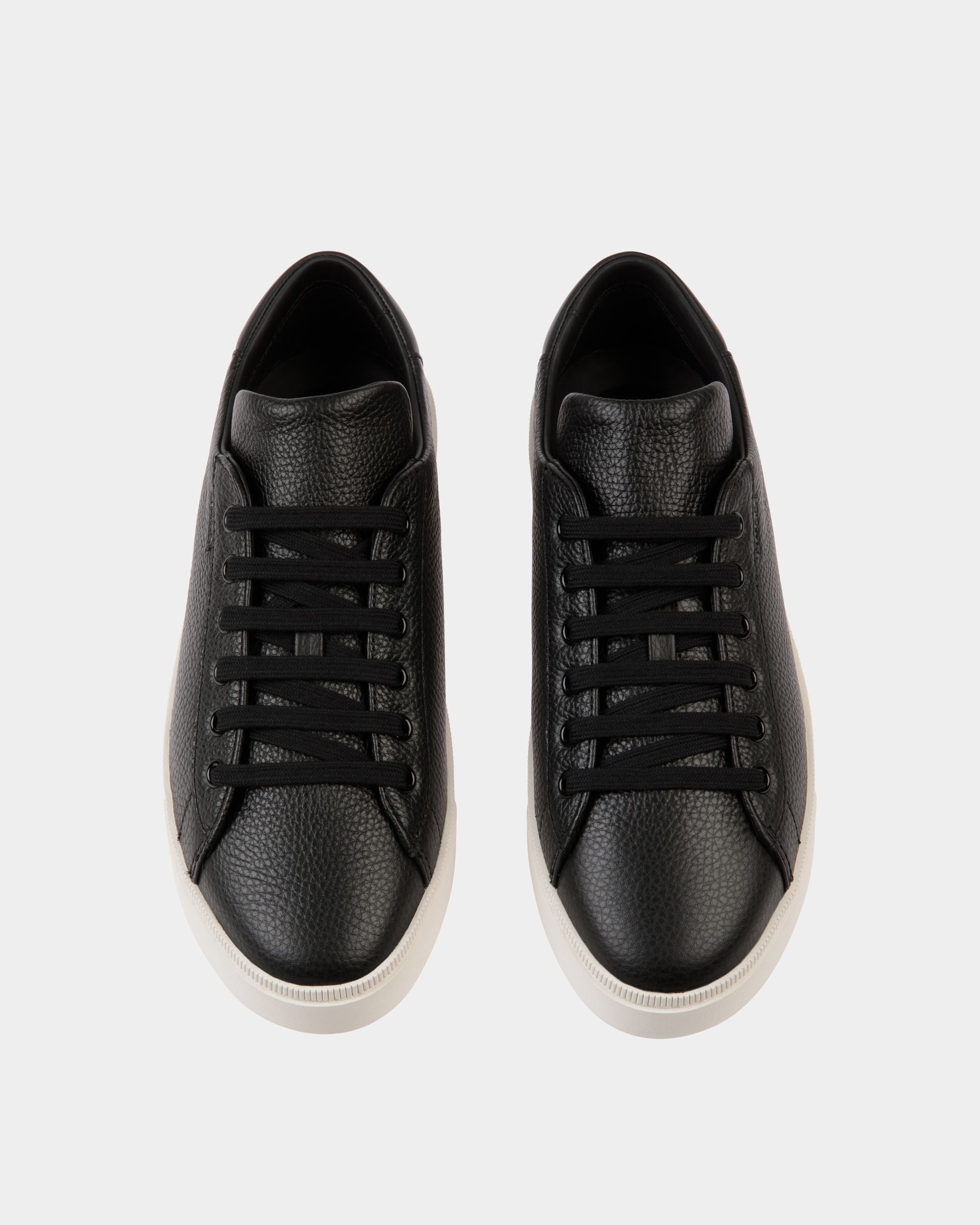 Bally Global - Raise Sneaker In Black Grained Leather - Black