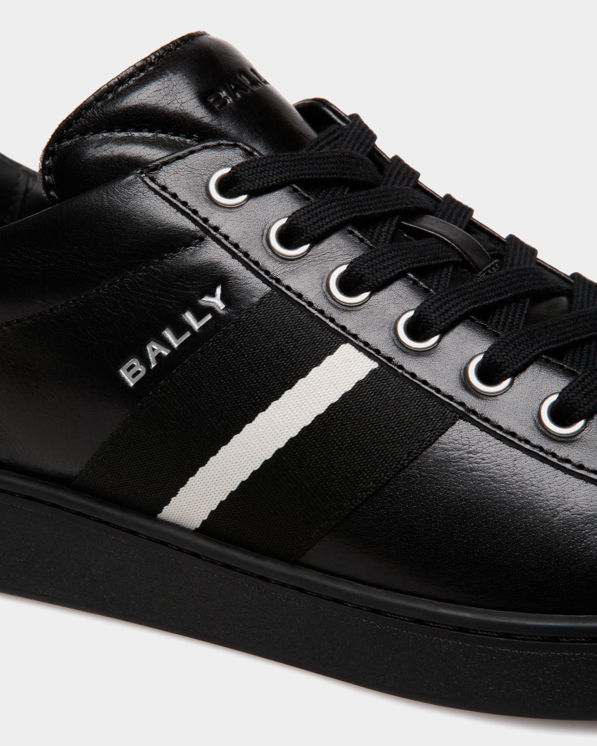 Bally Global - Tennis Sneaker In Black Leather - Black