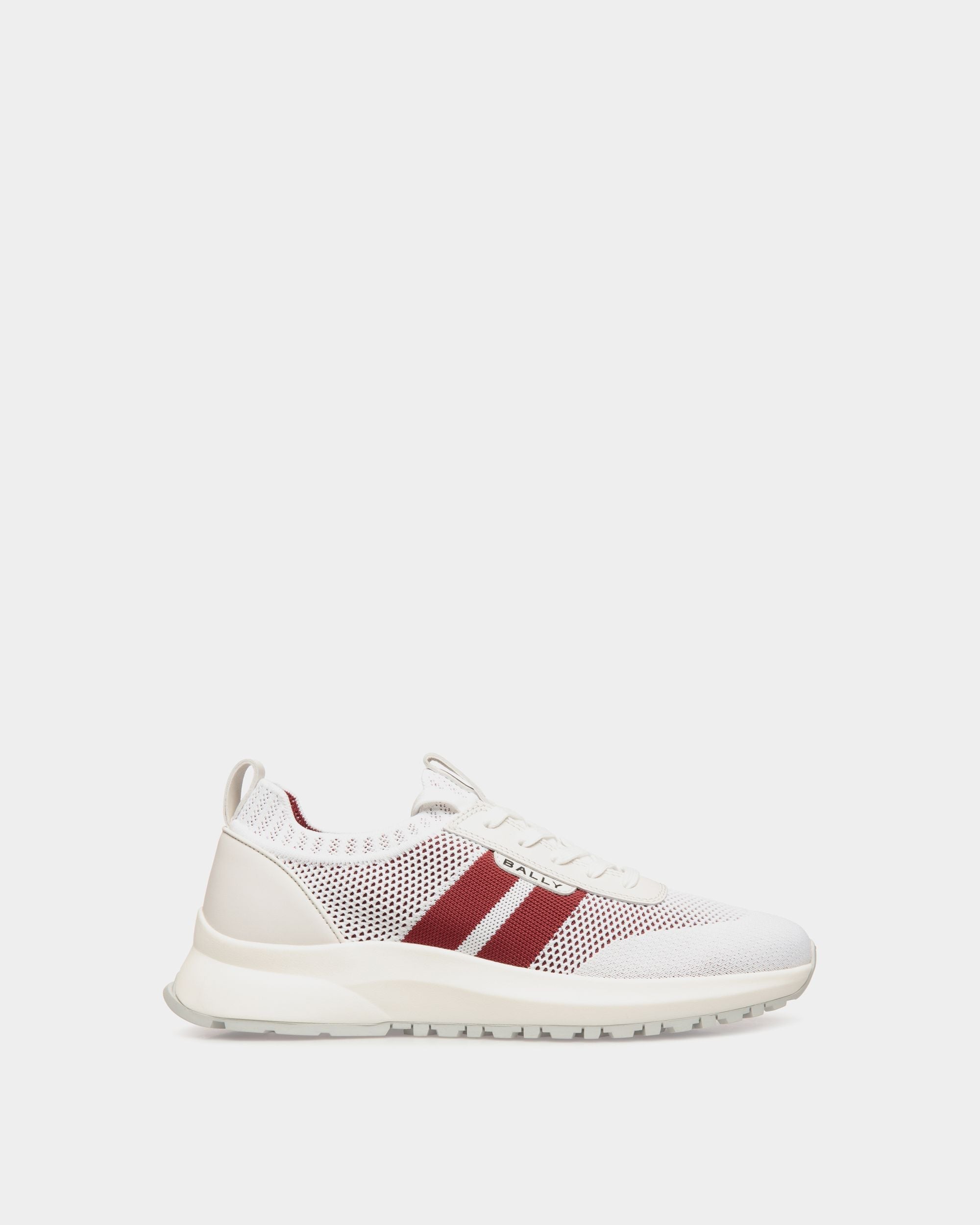 Bally Global - Sneaker Outline En Maille Blanche - Blanc
